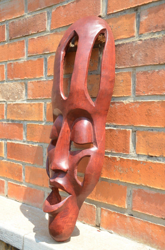 Authentic Large Rwandan Decorative Wall Mask | East African Art
