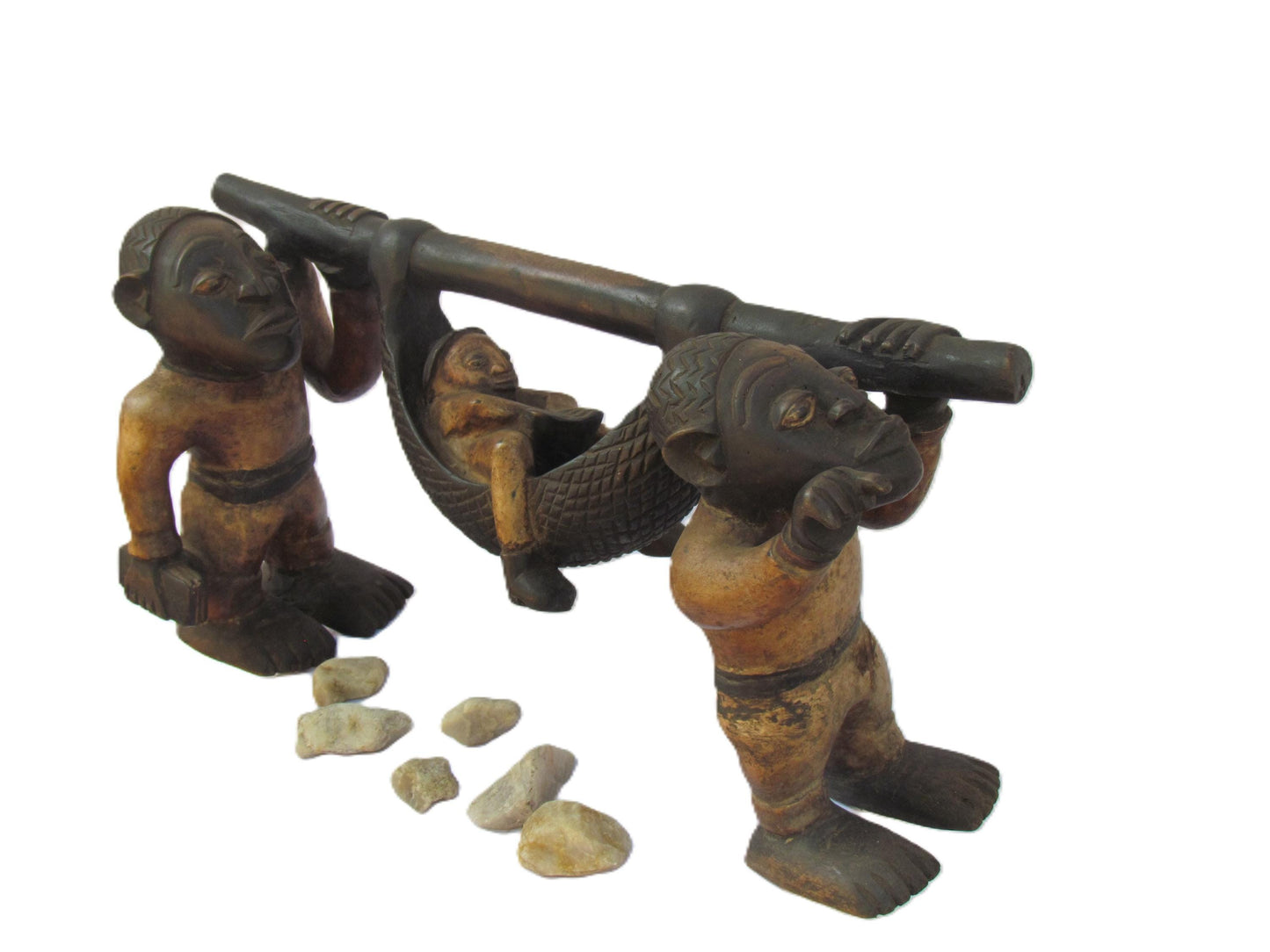 Un maître colonial porté par des Congolais – Art du début du XXe siècle | Mouvement de Lubumbashi | Peinture africaine postcoloniale