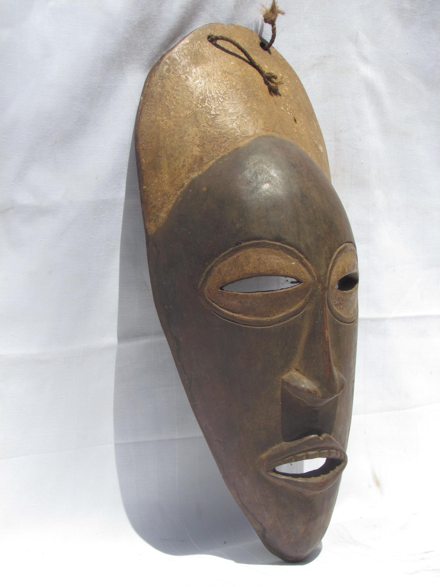 Hand carved wall hanging African traditional wooden masks from D.R.C