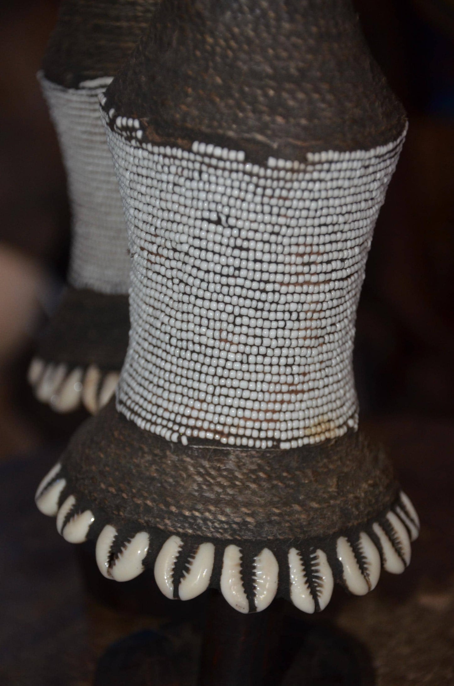 Namji Fertility Doll | Authentic Beaded Tribal Art | Cameroonian Decorative Statue
