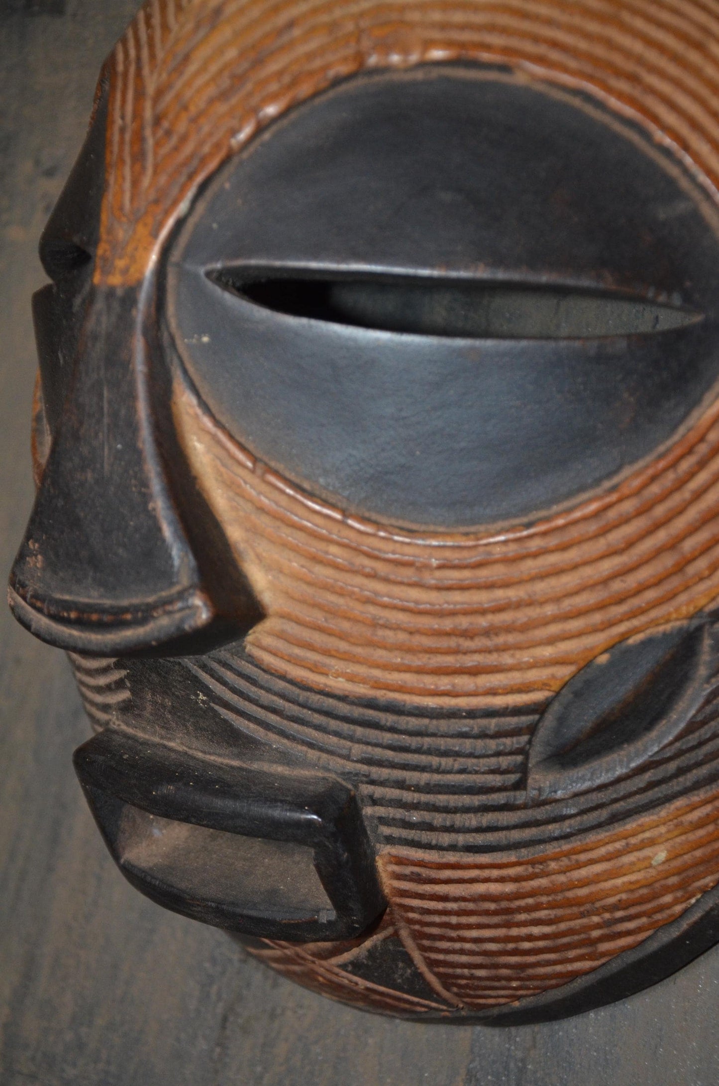 Authentic Luba "Kifwebe" Bird Mask | Congolese Tribal Art