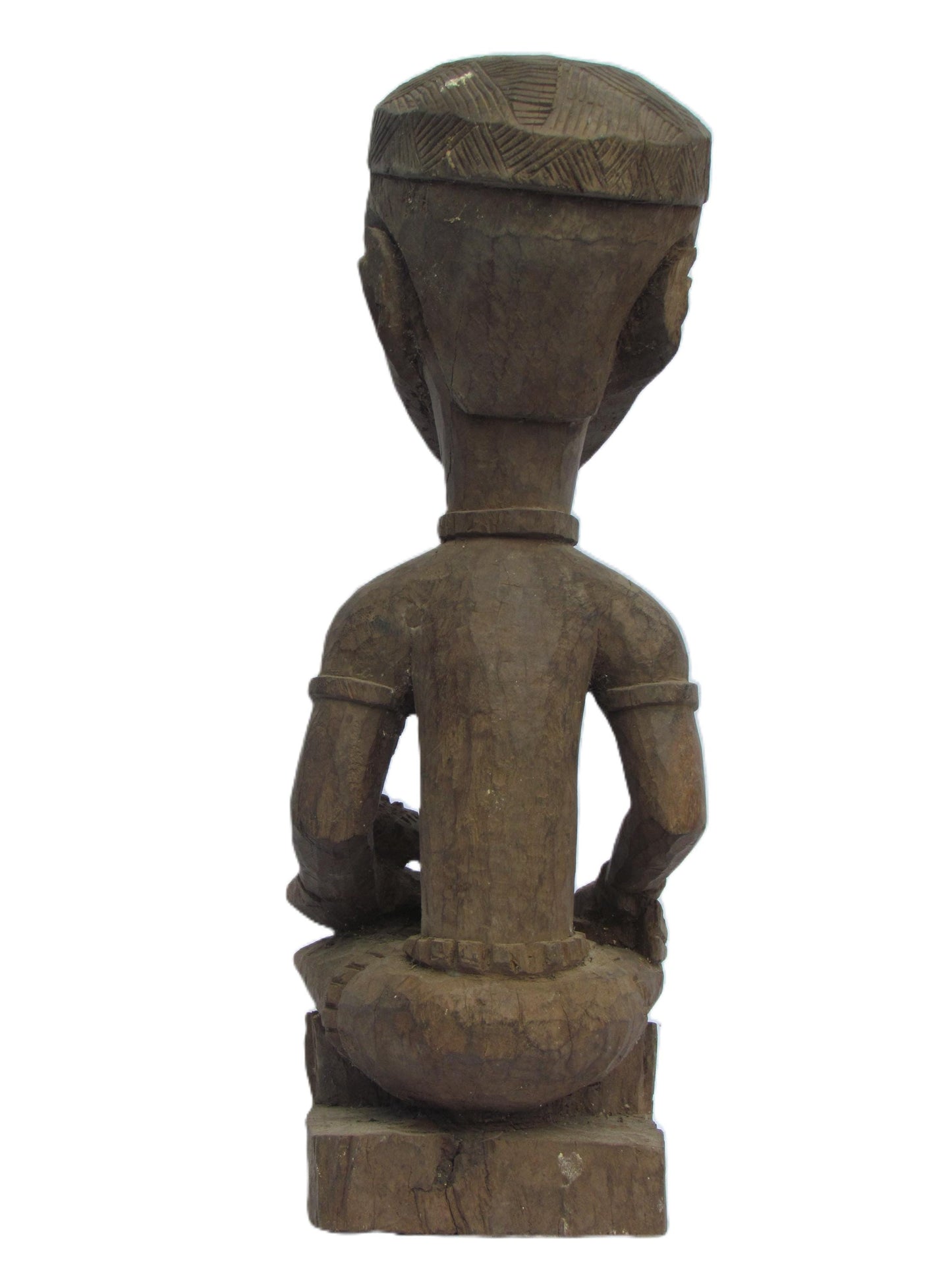 Statue de maternité Yombe Phemba, figure de fertilité africaine, art tribal Congo-Angola sculpté à la main, sculpture centrafricaine
