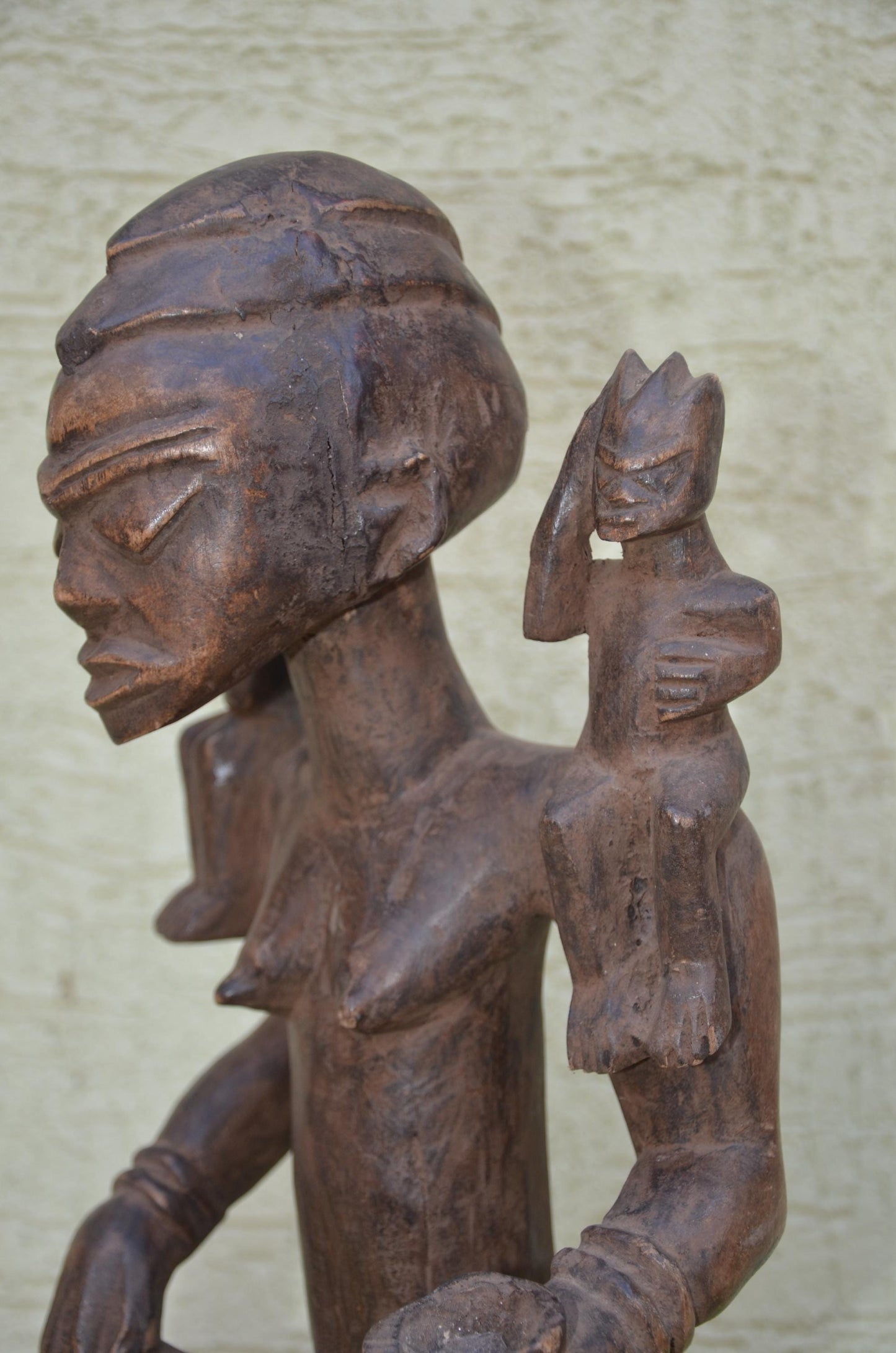 Authentic Yoruba Maternity Figure | Nigerian Tribal Art