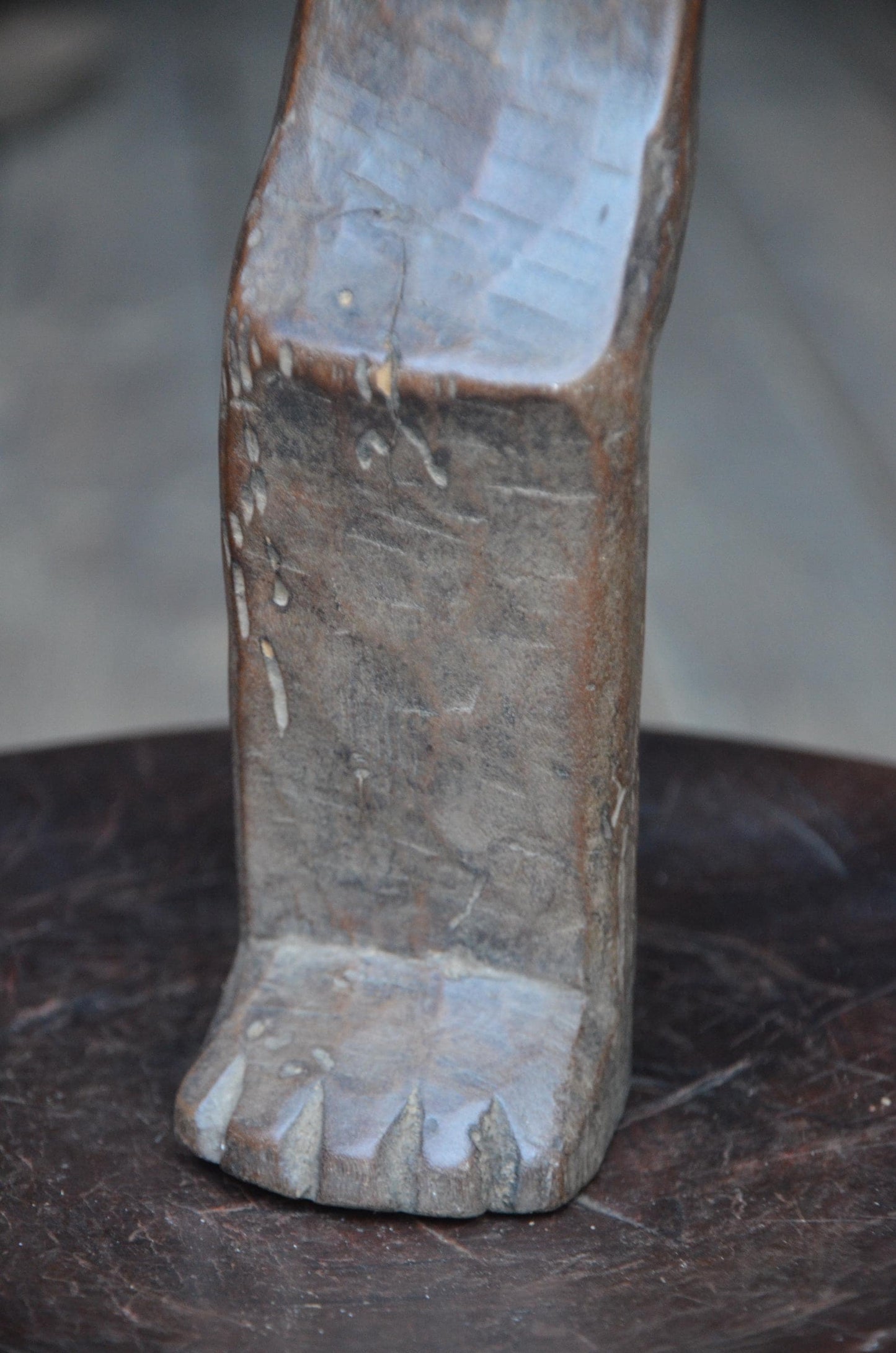 Authentic Lega Abstract Figure | Minimalist African Wood Sculpture