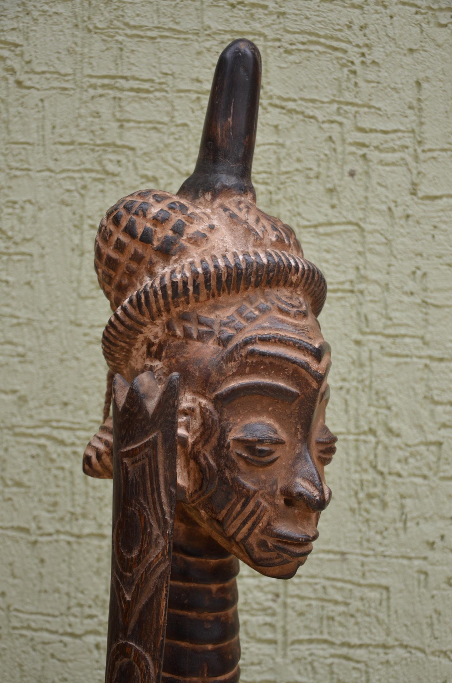 Monumental African Luluwa Maternity Wooden Statue | Tribal Art