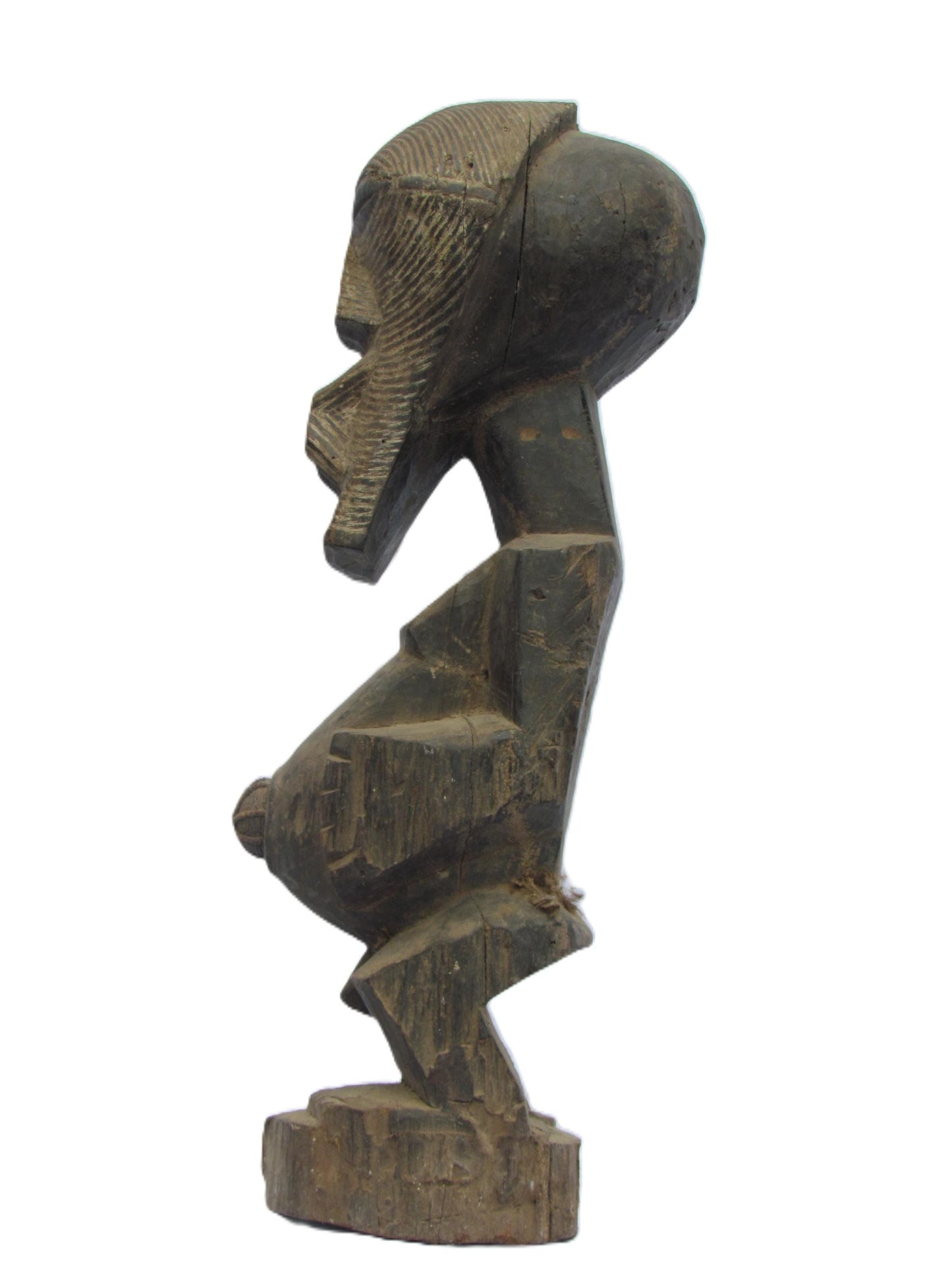 Figurine de pouvoir Songye Nkishi, sculpture fétiche africaine, art tribal du Congo, statue de protection spirituelle, figurine rituelle sculptée à la main