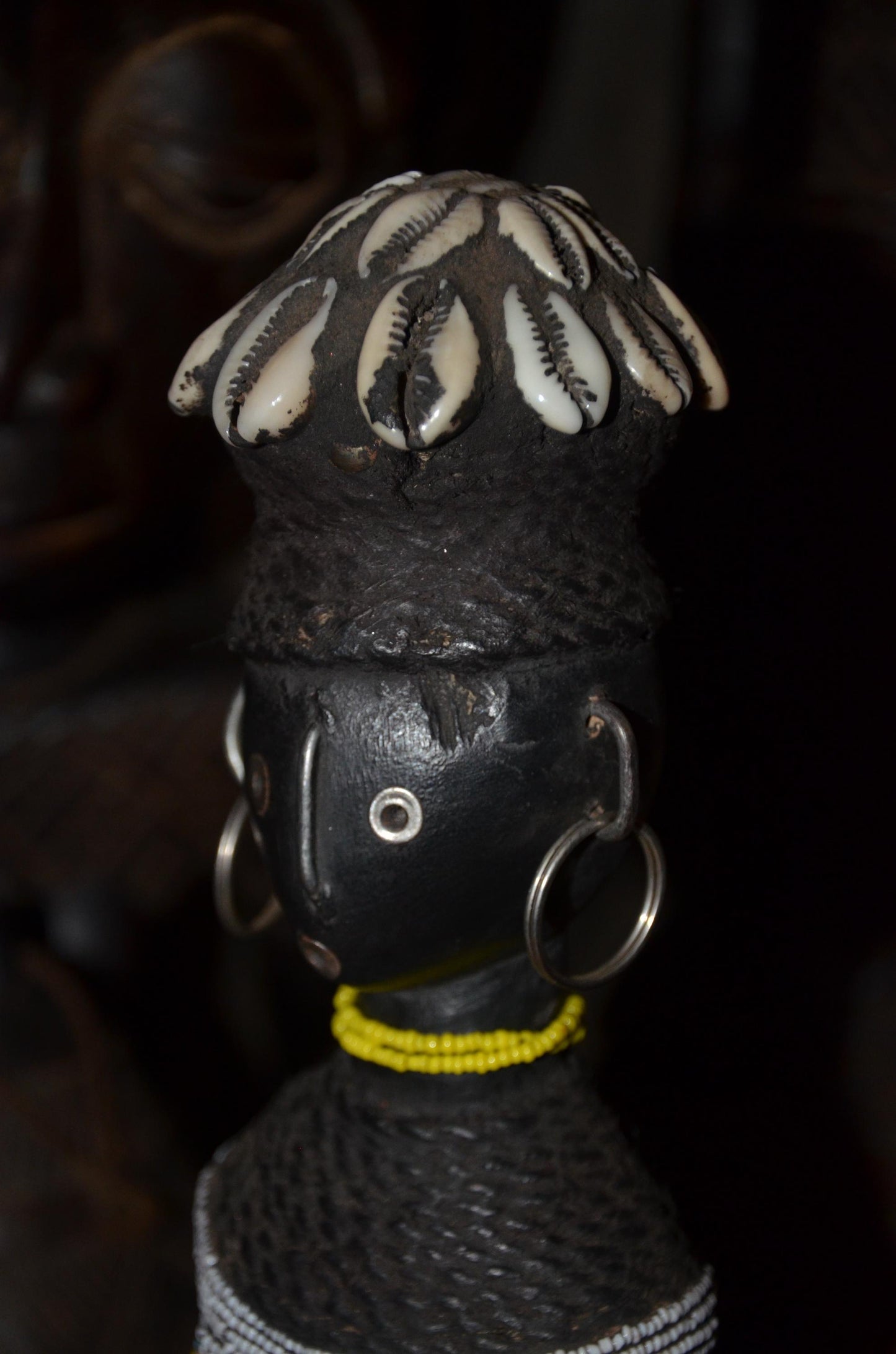 Authentic Namji Beaded Fertility Doll | Cameroonian Tribal Art