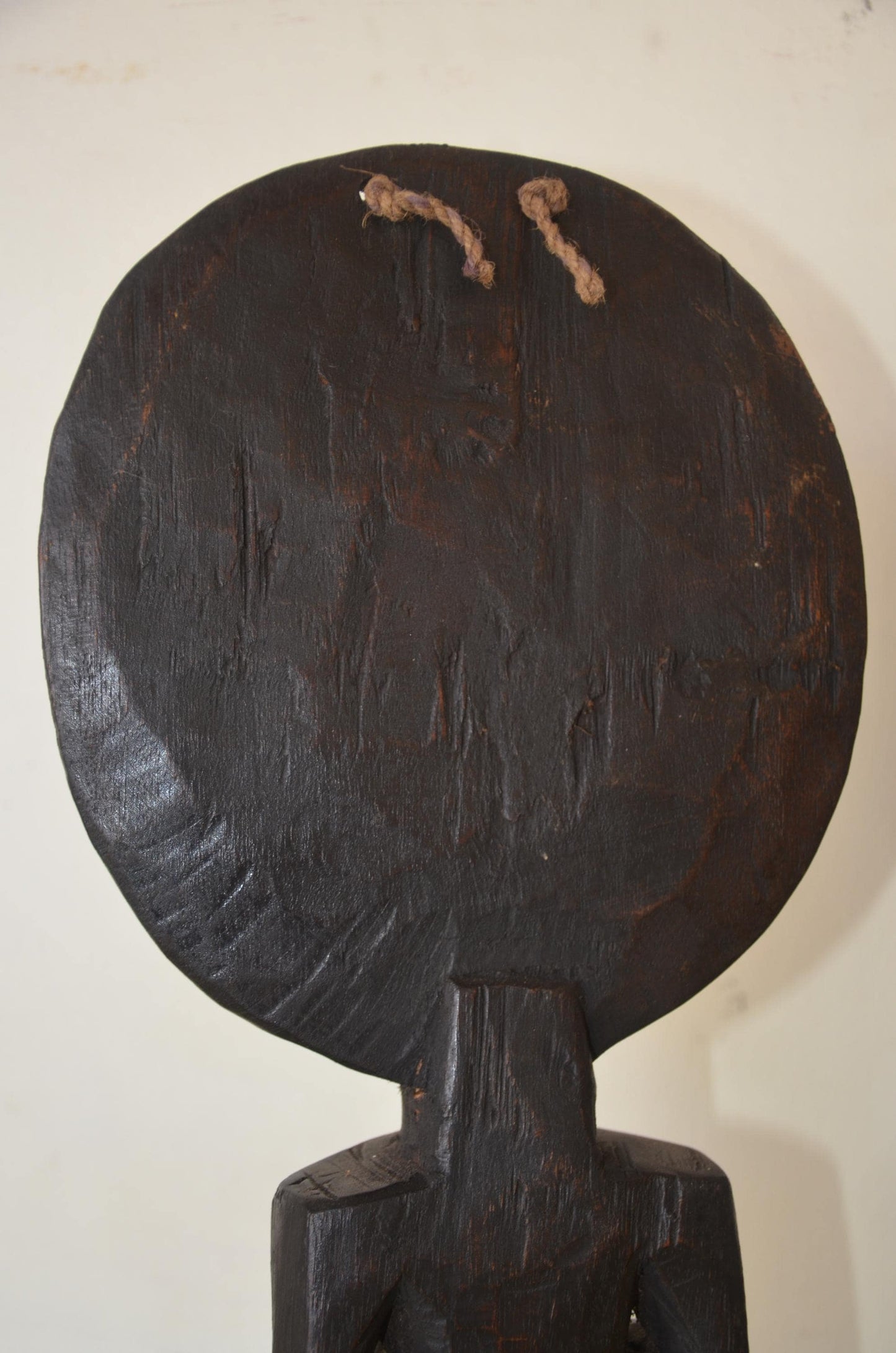 Ashanti Akua'ba Statue – 17" Hand-Carved Wood – Ghana Fertility Ritual Art
