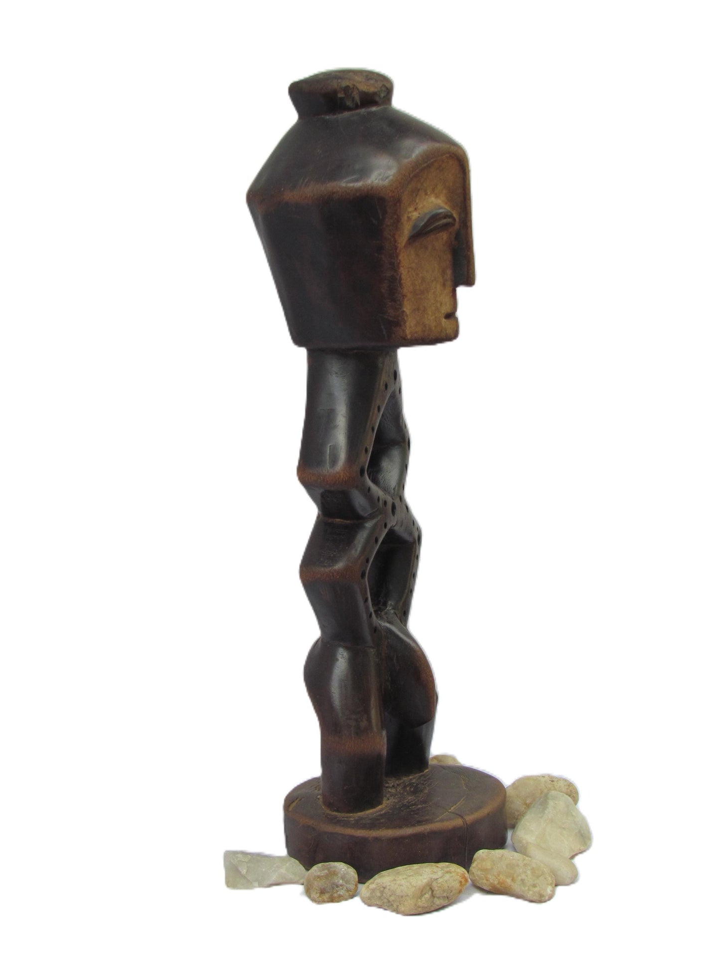 Statue tribale Mituku – Sculpture en bois congolaise antique rare | Figurine primitive artisanale | Art africain au sol ou au mur