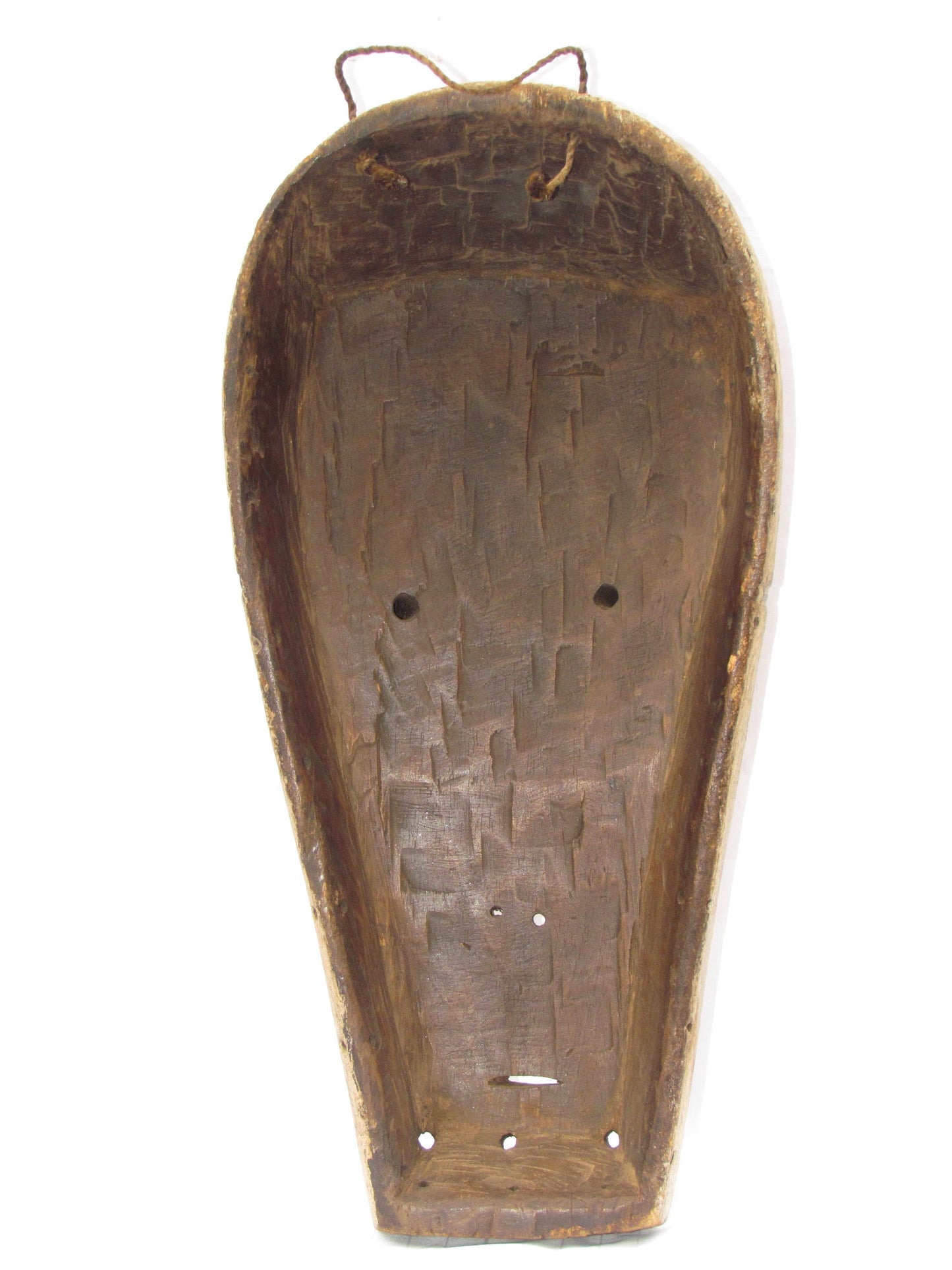 Vintage hand carved wall hanging African traditional wooden mask from D.R.C