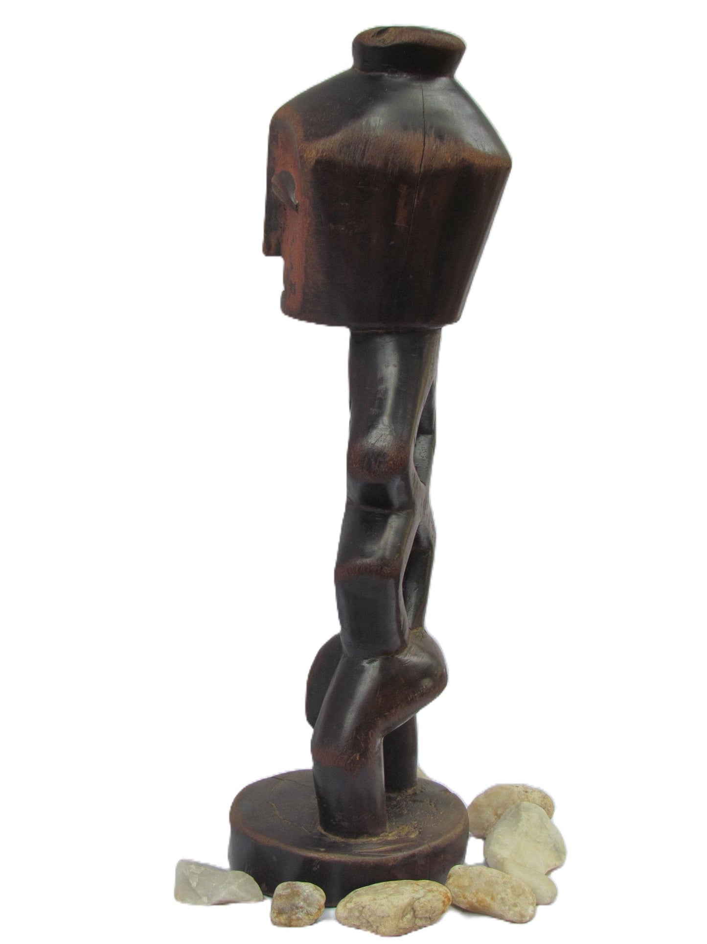 Statue tribale Mituku – Sculpture en bois congolaise antique rare | Figurine primitive artisanale | Art africain au sol ou au mur