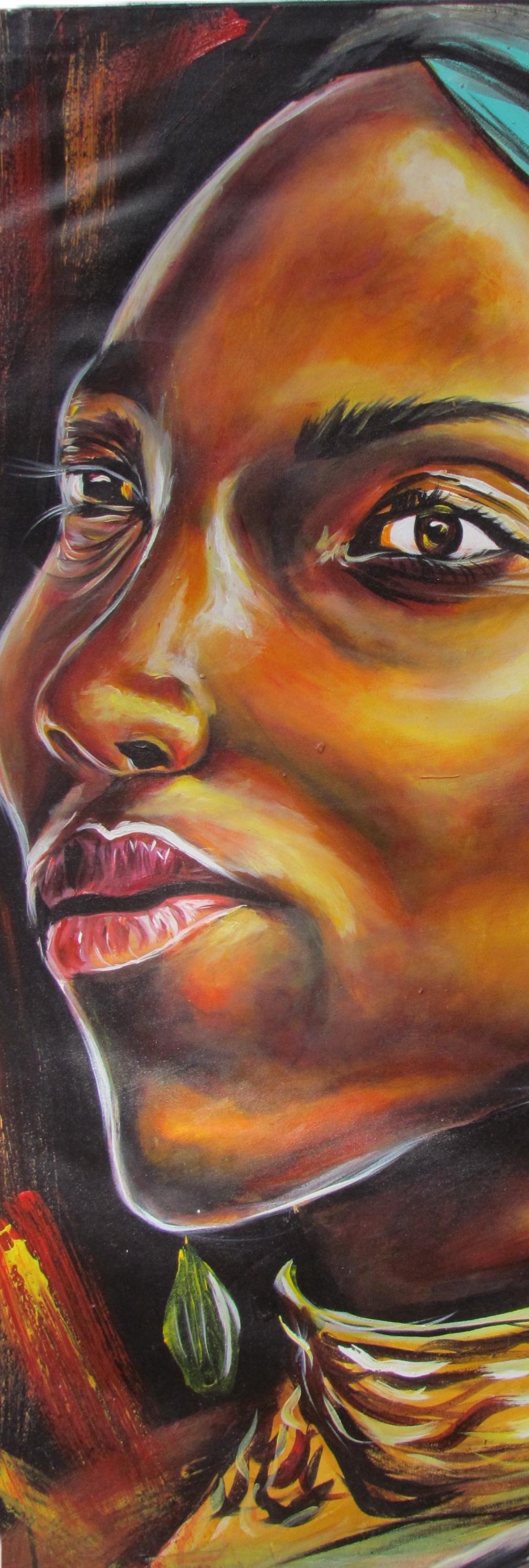 Décoration murale femme africaine | Impression sur toile femme noire | Décoration d'intérieur afro-américaine