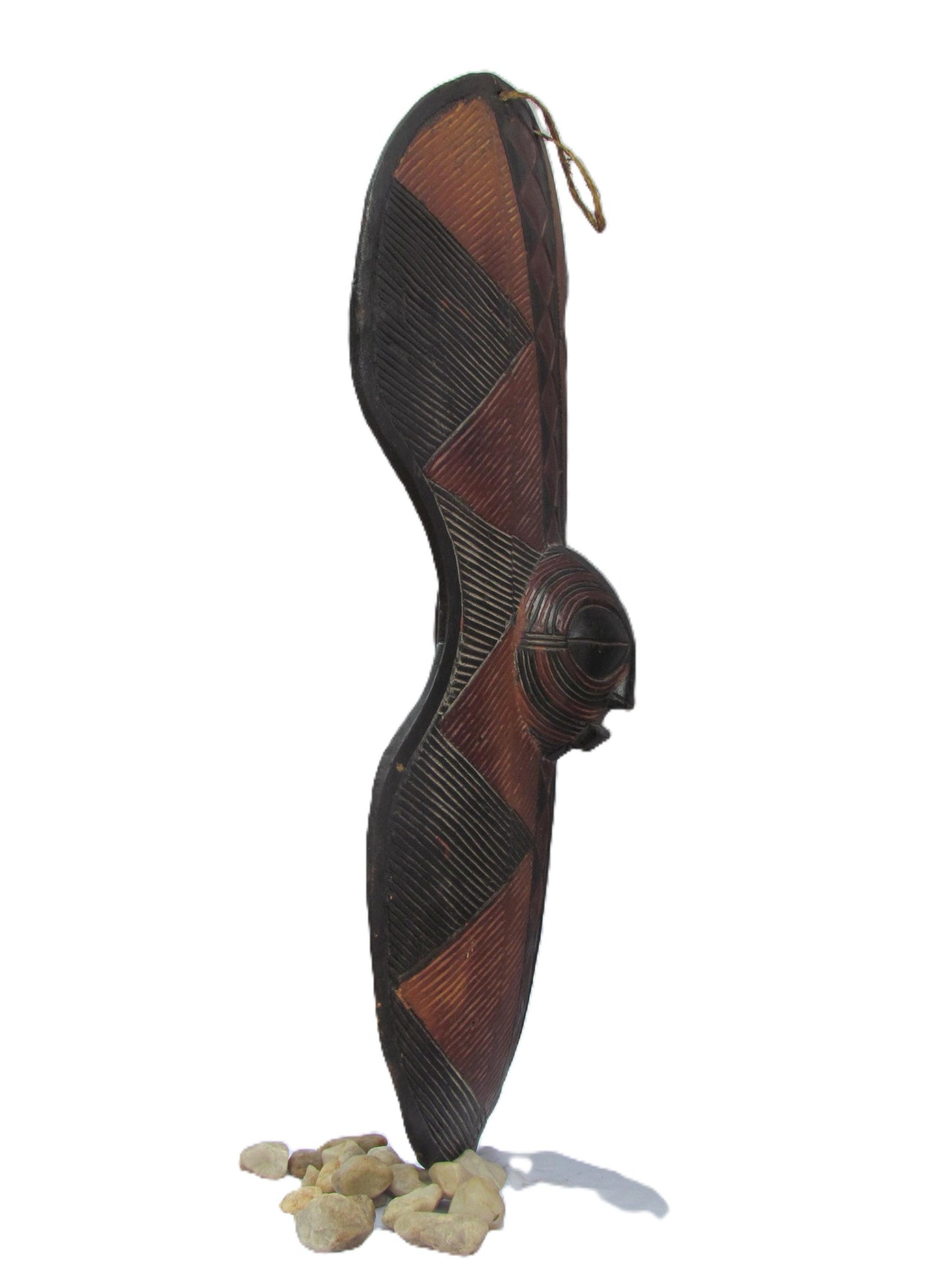 Luba Mask Shield | Congo Tribal Art | African Wall Decor | Handcarved Wood Art