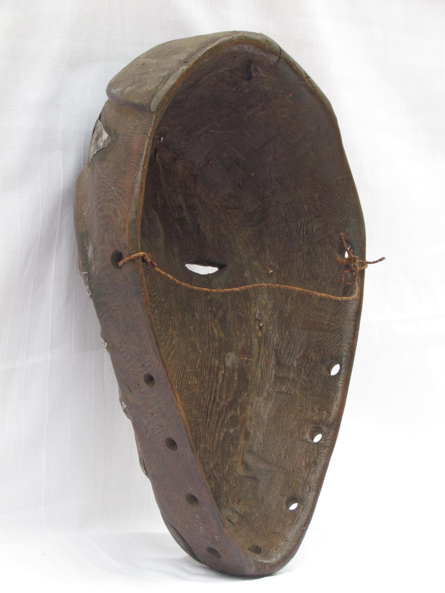 Vintage hand carved wall hanging African traditional wooden mask from D.R.C
