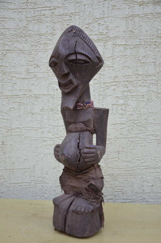 Authentic Male Songye Power Figure | Congolese Tribal Art