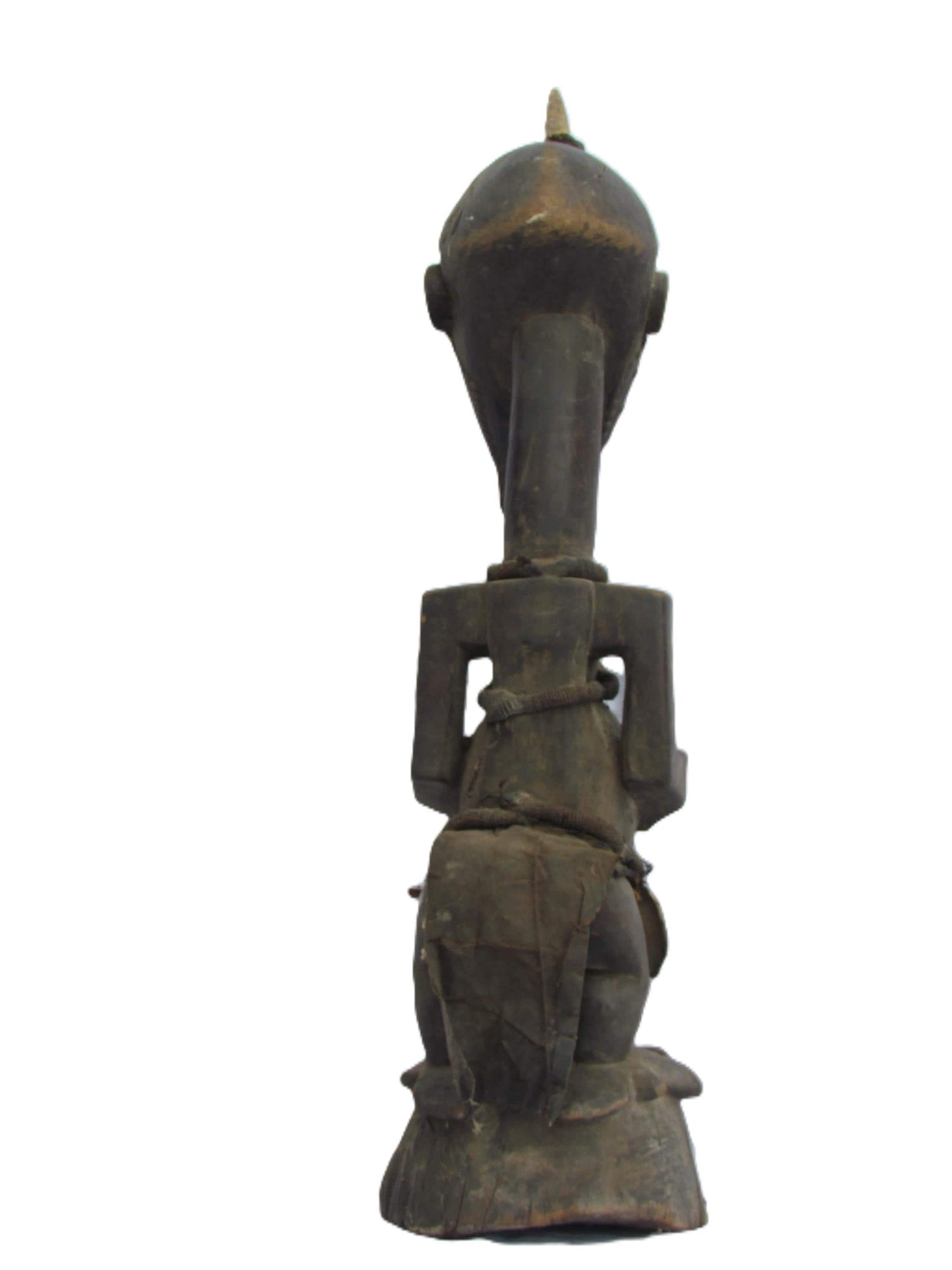 Statue antique de la tribu Songye, sculpture originale en bois du Congo sculptée à la main, figure de pouvoir africaine Manjiante, art rituel vintage