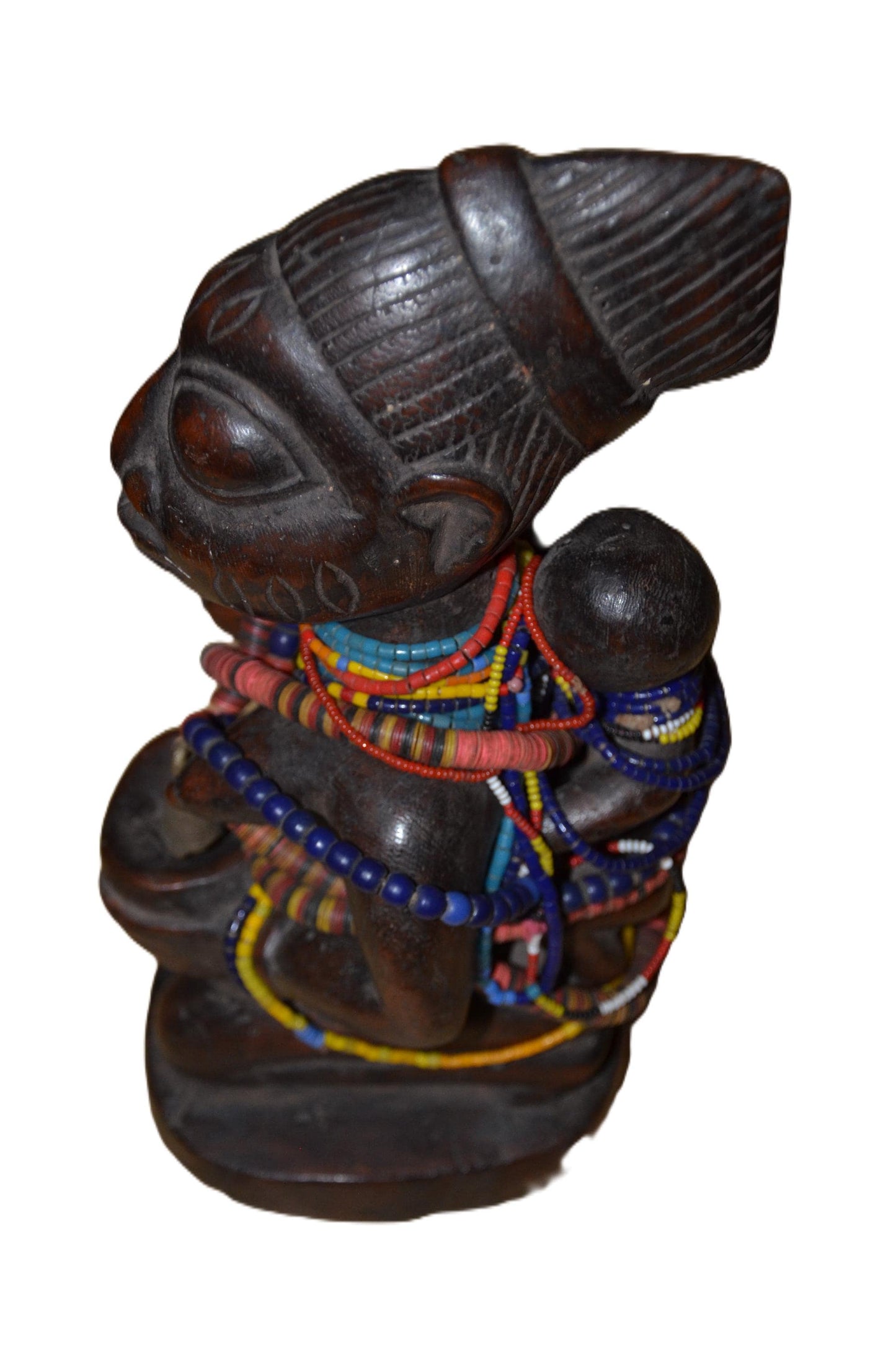 Authentic Mumuye Statue | Nigerian Tribal Figure | Abstract Wood Sculpture