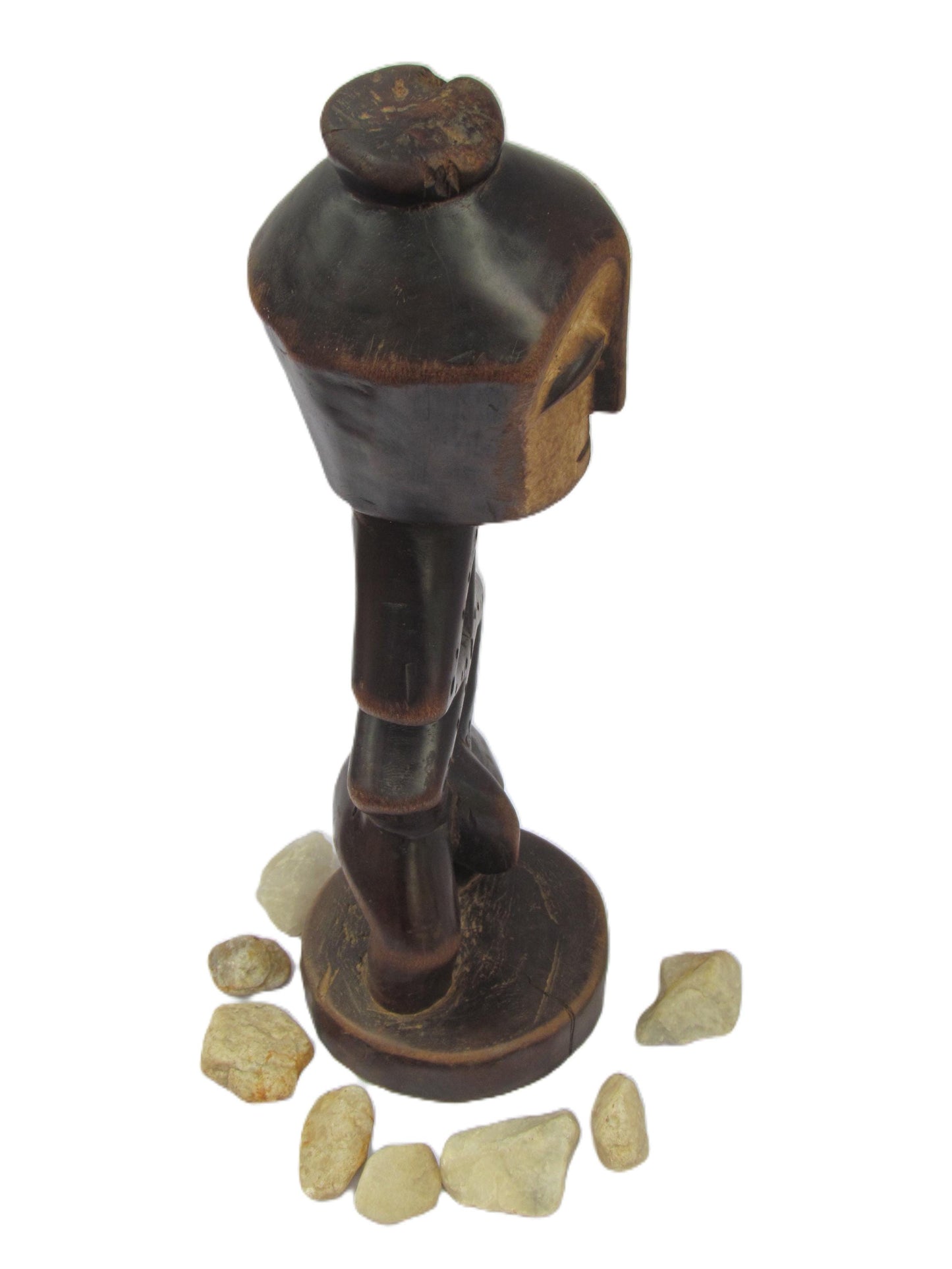 Statue tribale Mituku – Sculpture en bois congolaise antique rare | Figurine primitive artisanale | Art africain au sol ou au mur