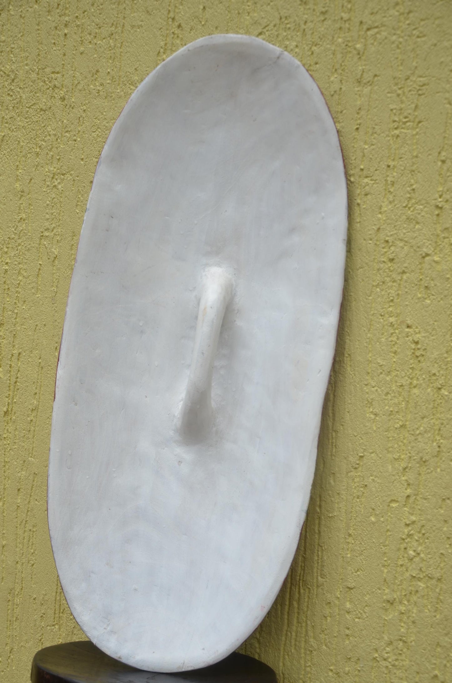 Rwandan Intore Shield – 30" Hand-Painted Wood Dance Shield – Tribal Decor