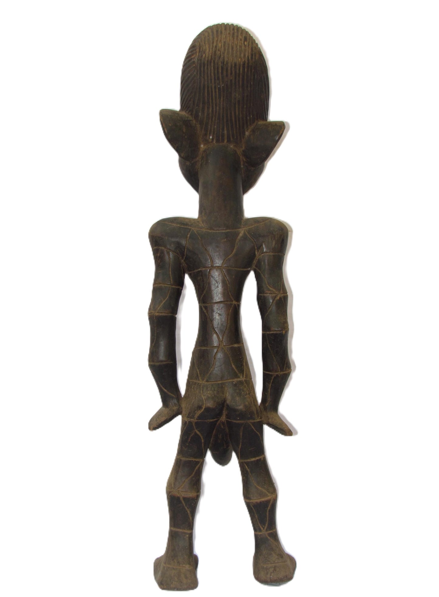 Grande statue de Mangbetu sculpture Congo RDC Art Tribal Africain