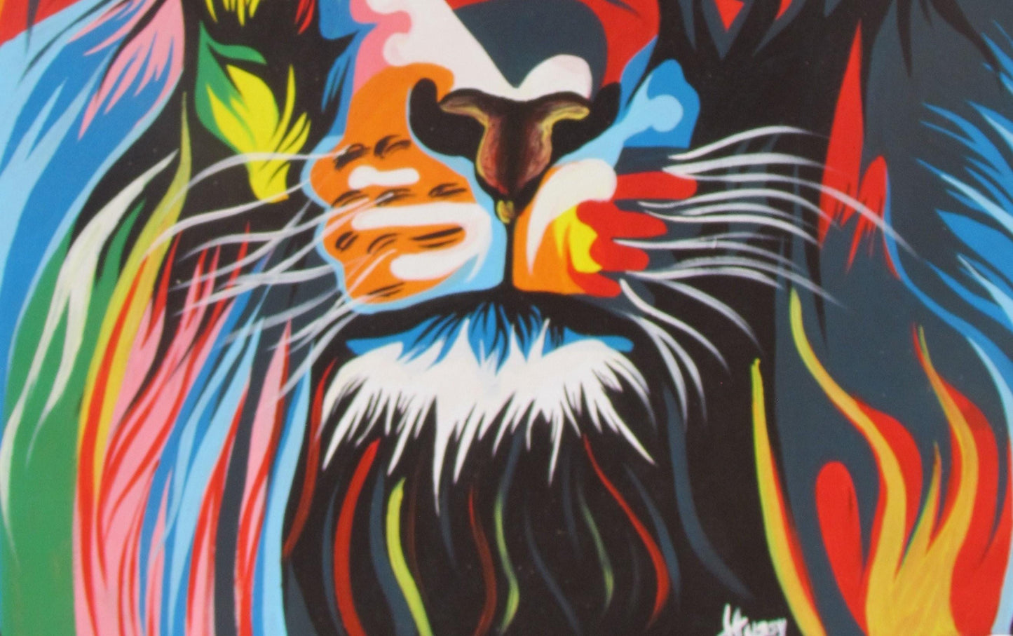 LE ROI – Impression sur toile représentant un lion, portrait majestueux d'un animal de safari, art mural de la faune africaine, peinture du roi de la jungle, encadrée ou non.