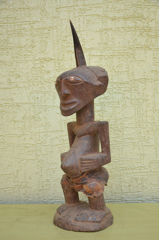 Authentic Female Hemba Ancestor Statue | Congolese Art