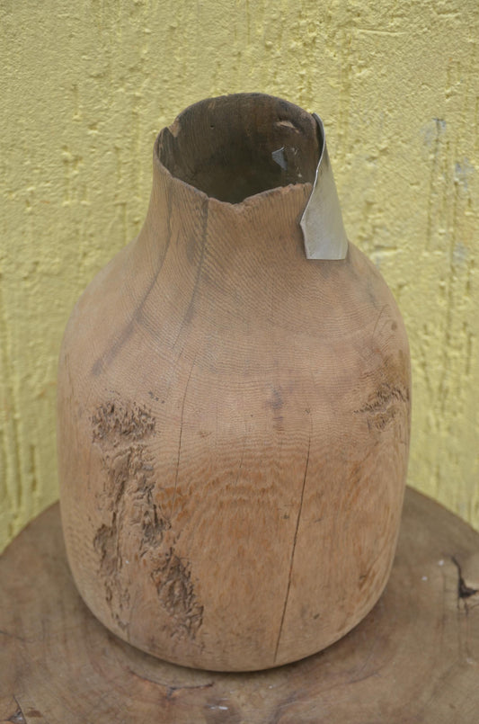 Authentic Rwandan Milk Vessel | Icyansi Traditional Wood Art | African Decor