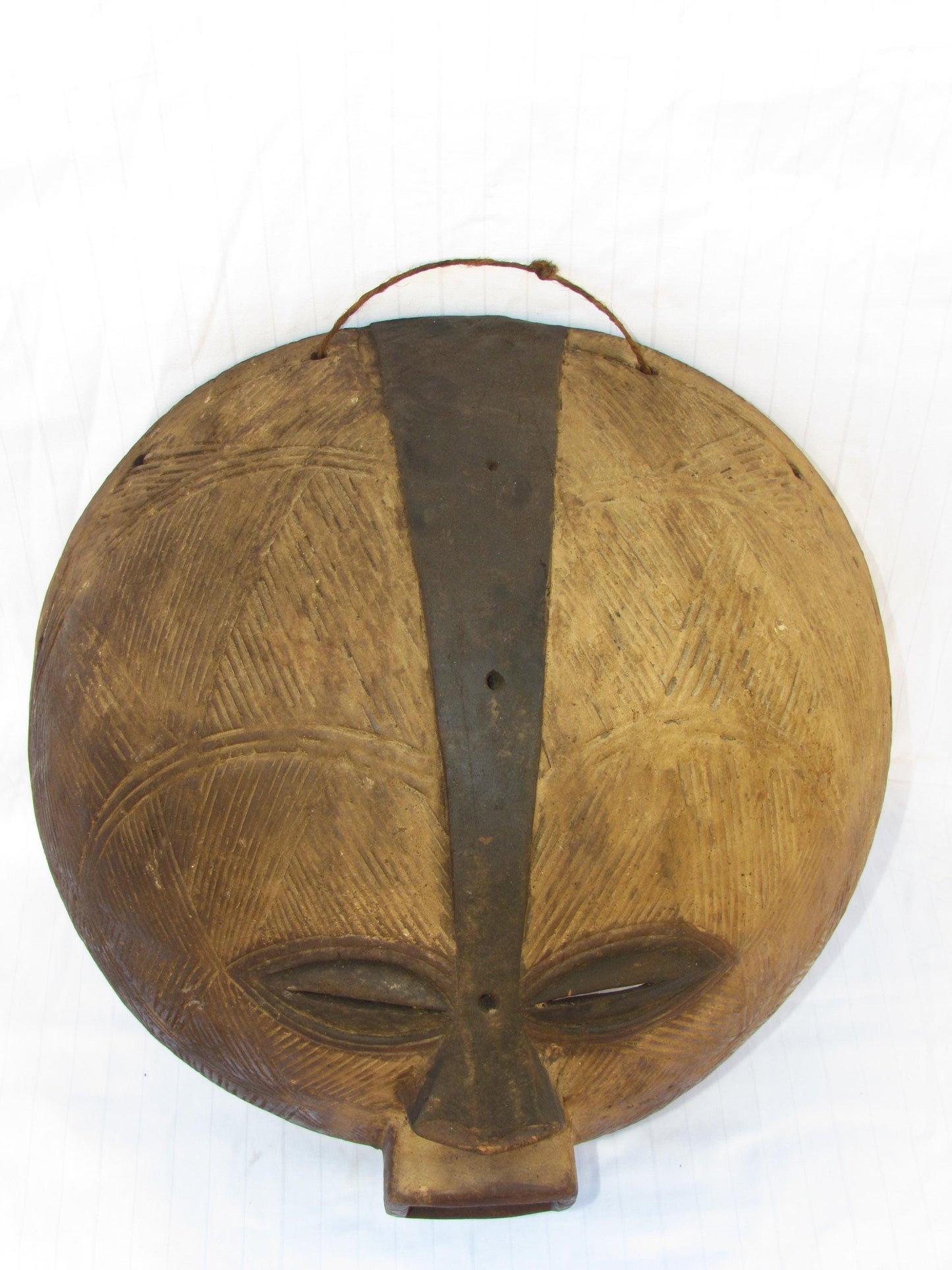 Rare Authentic Luba Kifwebe Mask from former Zaire, now Democratic Republic of Congo, Exceptional Ceremonial Tribal Mask by the Luba People.