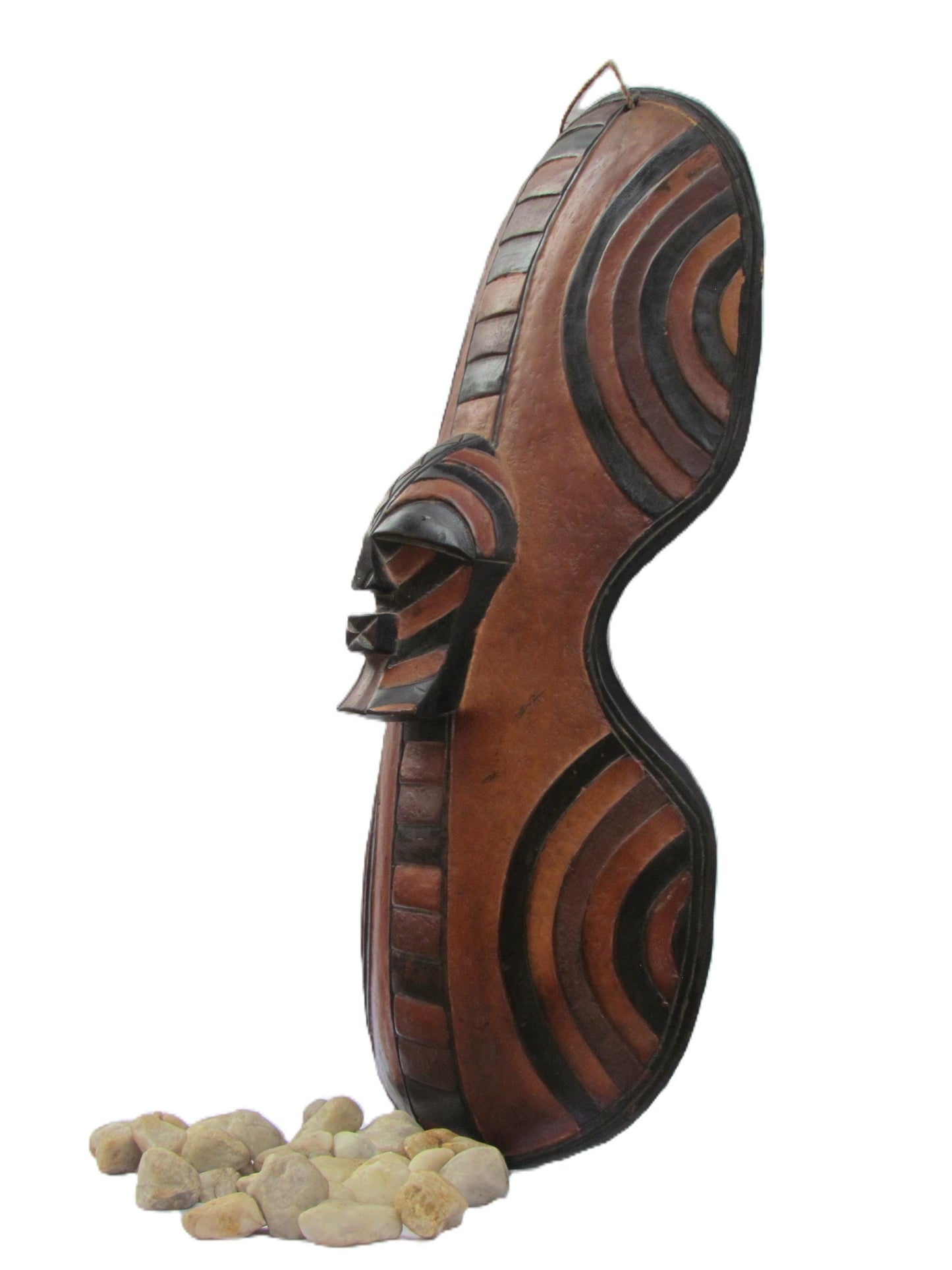 Songye Shield Mask | Congo Tribal Art | African Wall Decor | Handcarved Wood Mask