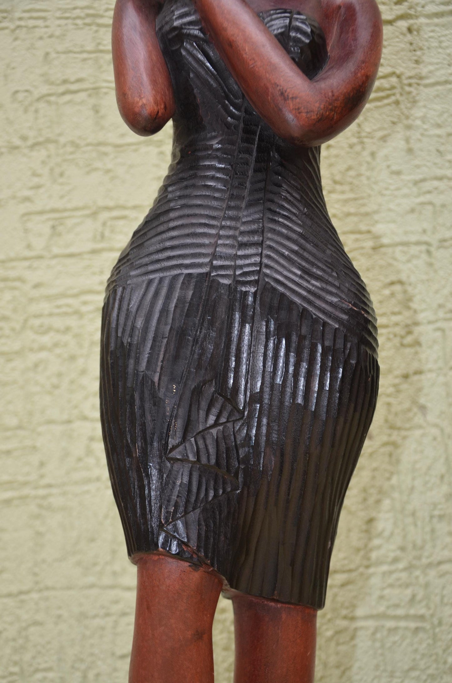 Pair of Hand-Carved African Community Statues | Tribal Art