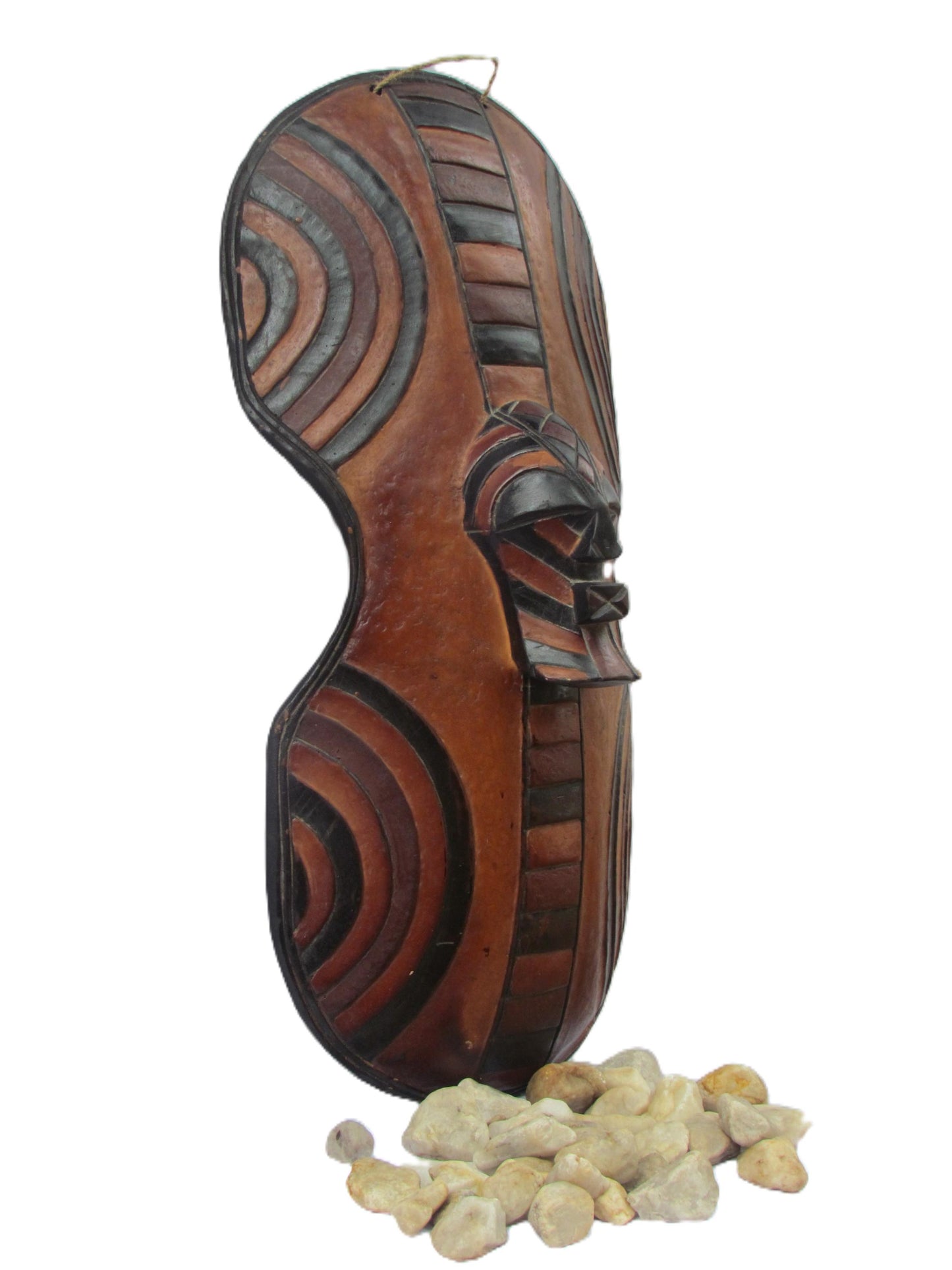 Songye Shield Mask | Congo Tribal Art | African Wall Decor | Handcarved Wood Mask