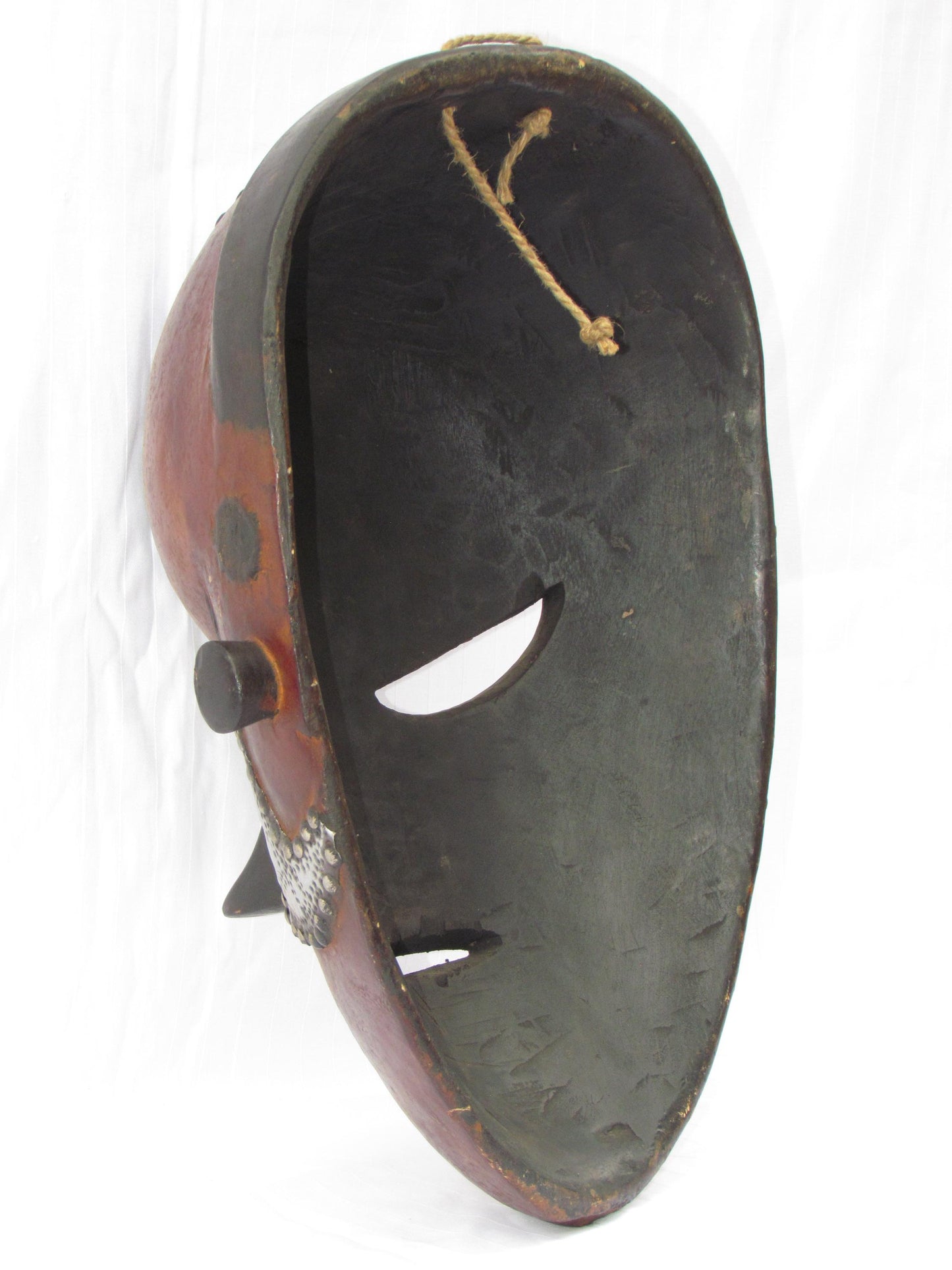 Vintage hand carved wall hanging African traditional wooden mask from D.R.C