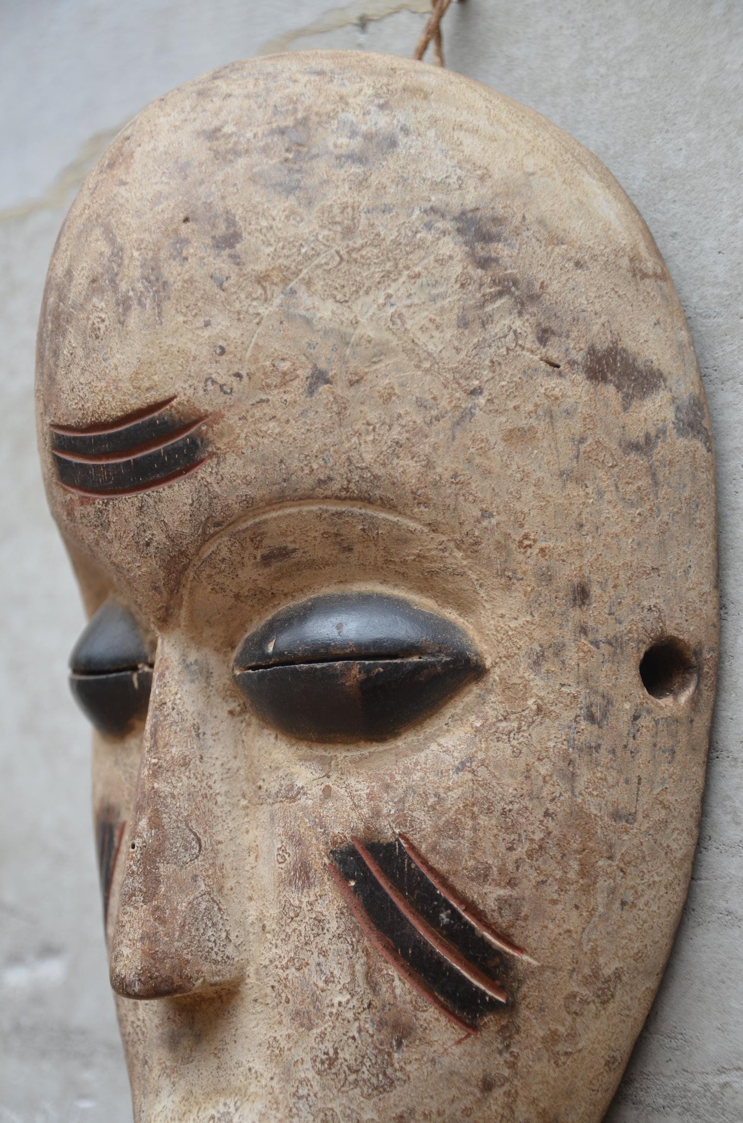 Fang Mitsogo Mask – 12" Hand-Carved Wood Wall Art – Gabonese Tribal Decor