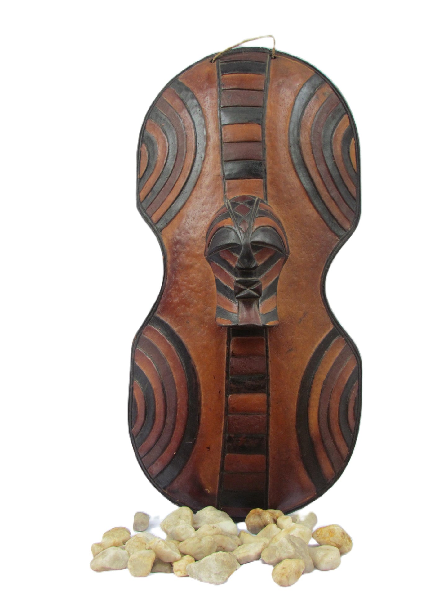 Songye Shield Mask | Congo Tribal Art | African Wall Decor | Handcarved Wood Mask
