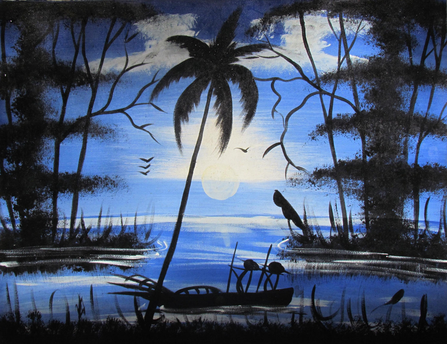 Lever de soleil sur la plage de Laniloa | Palmiers hawaïens | Impression murale côtière tropicale
