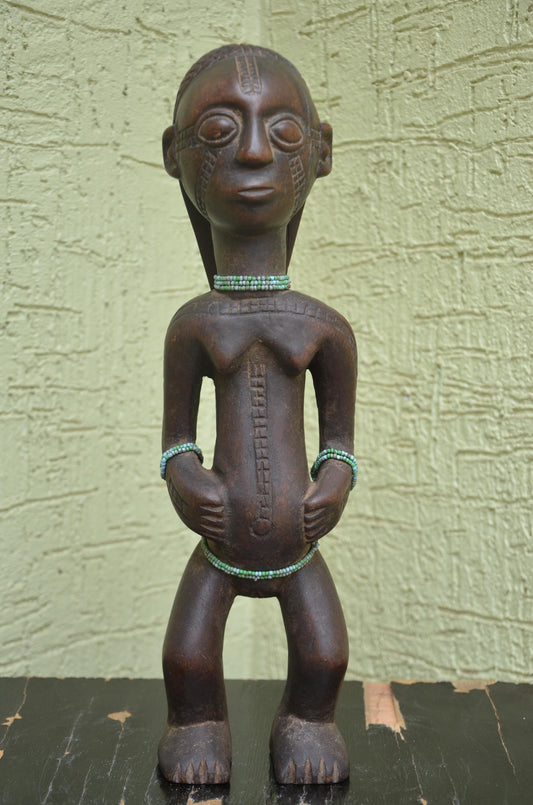 Authentic Tabwa Ancestral Fertility Figure | Congolese Art