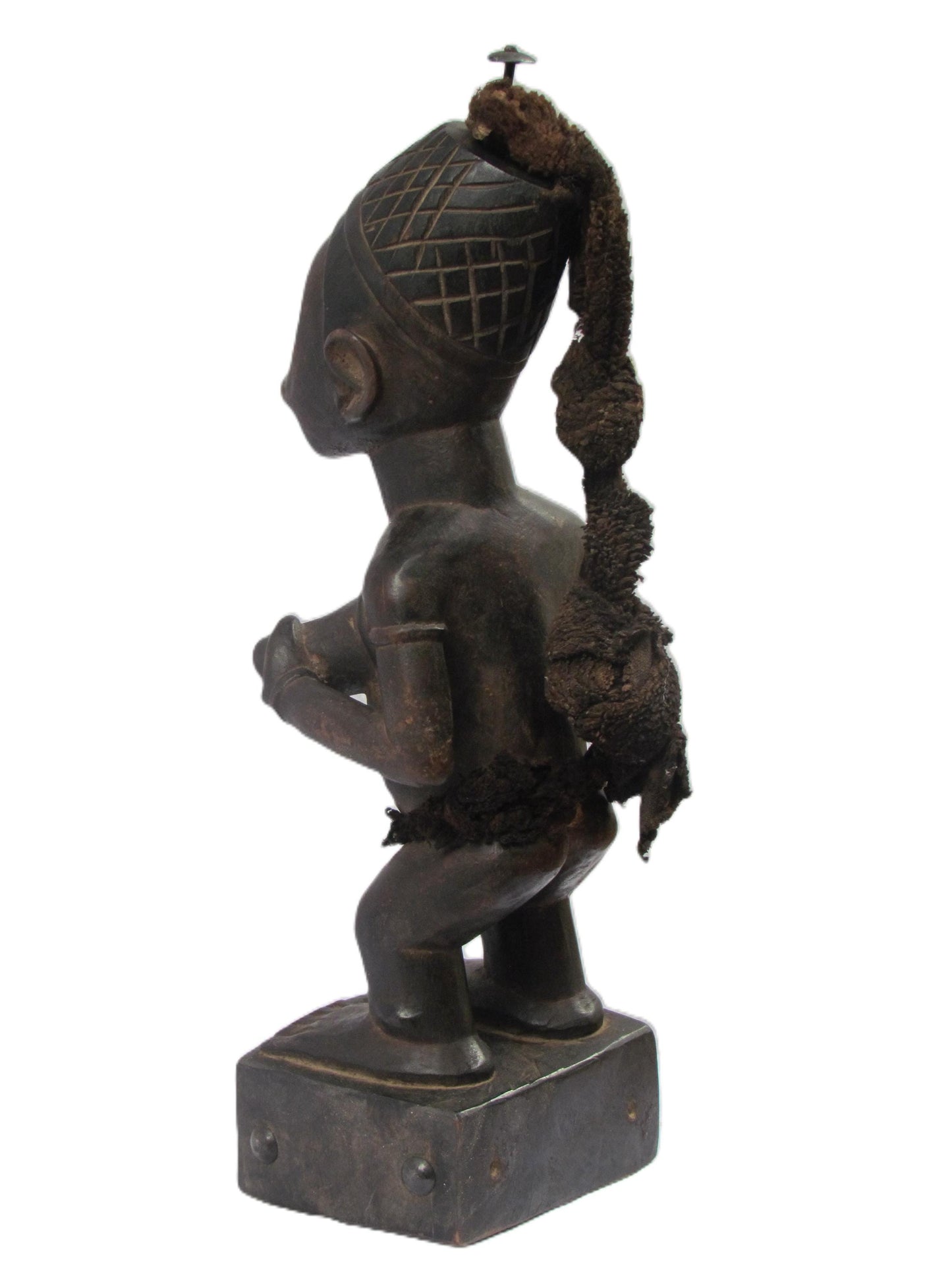 Figure féminine Bakongo – Statue tribale africaine du Congo et d'Angola | Art en bois sculpté à la main | Sculpture de maternité d'Afrique centrale