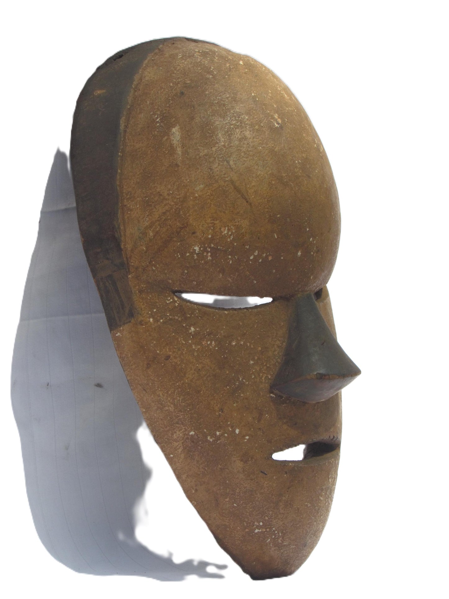 Masque Lega d'Afrique | Œuvre d'art tribale en bois fabriquée à la main | Décoration murale unique du Congo | Sculpture ethnique pour la décoration intérieure.