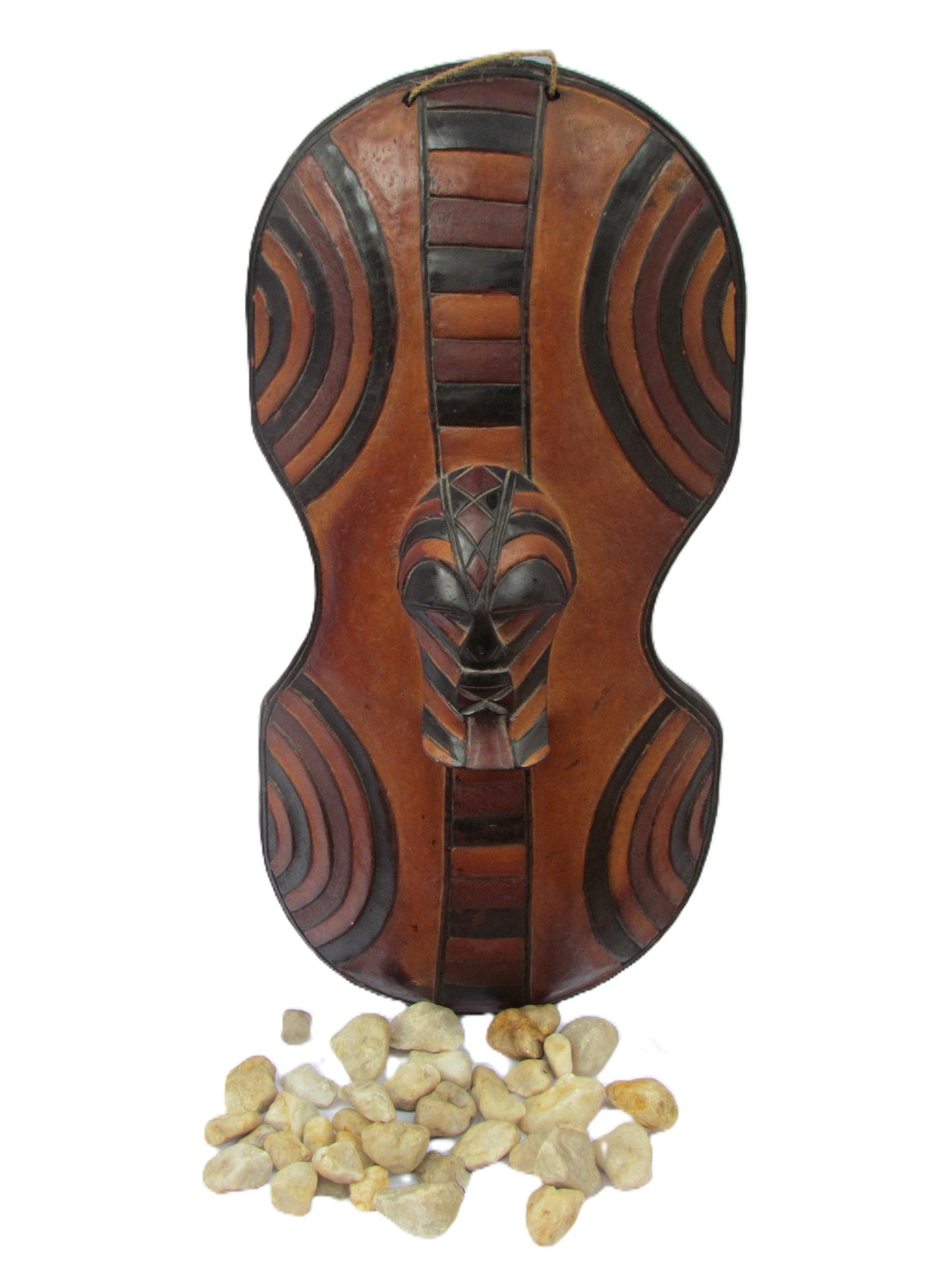Songye Shield Mask | Congo Tribal Art | African Wall Decor | Handcarved Wood Mask