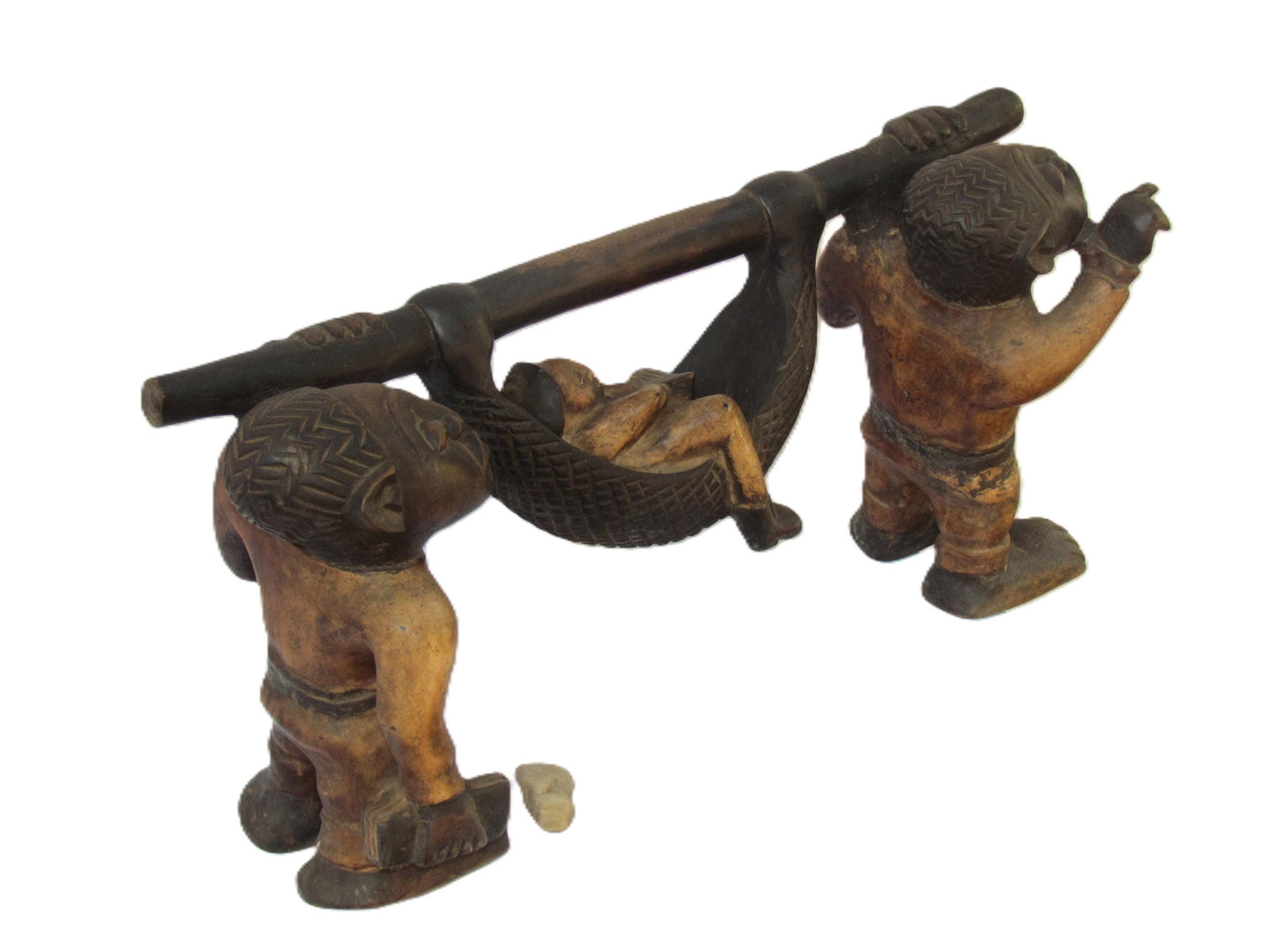 Un maître colonial porté par des Congolais – Art du début du XXe siècle | Mouvement de Lubumbashi | Peinture africaine postcoloniale