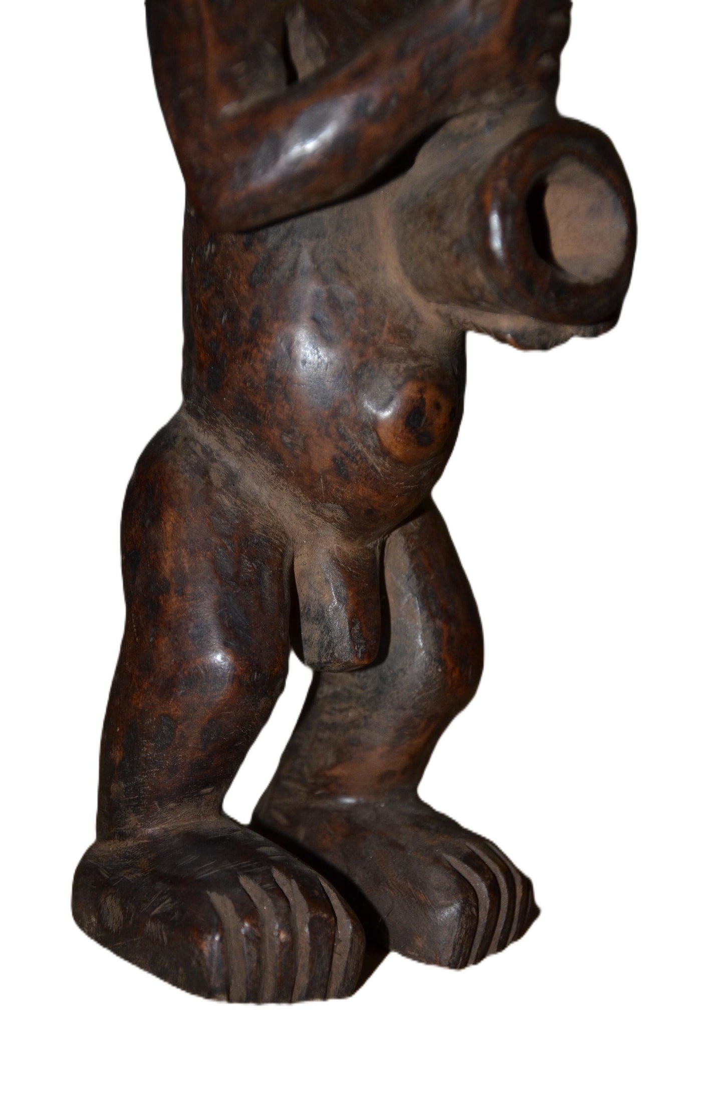 Authentic Hemba Statue | Tribal Musician Figure | Hand-Carved Wood Art