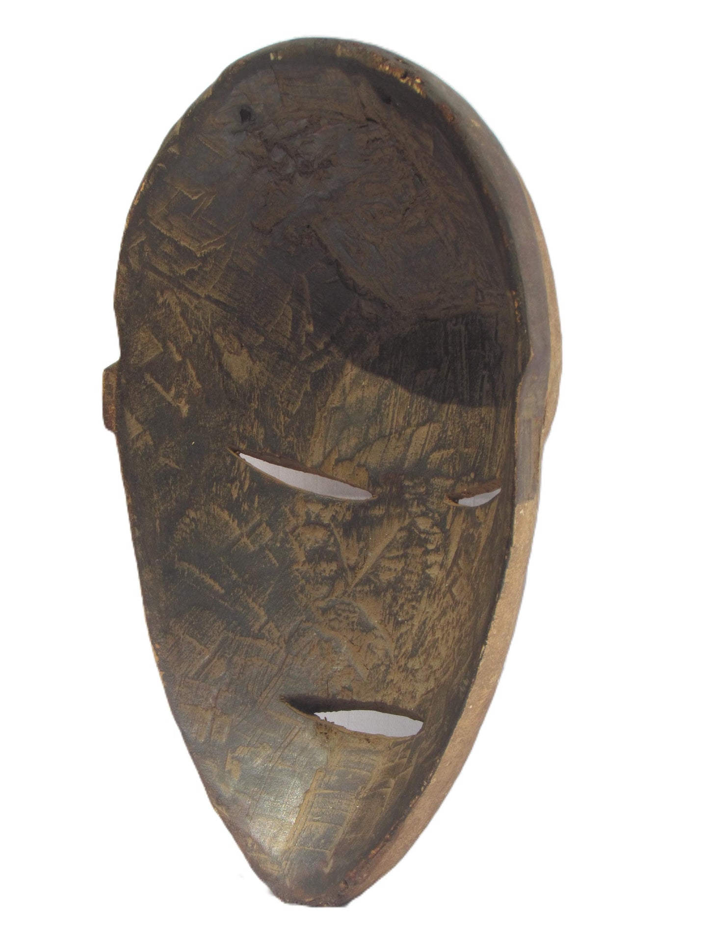Masque Lega d'Afrique | Œuvre d'art tribale en bois fabriquée à la main | Décoration murale unique du Congo | Sculpture ethnique pour la décoration intérieure.
