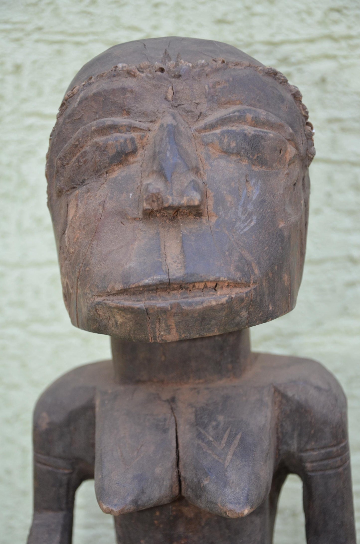 Luba Female Bowl Bearer Figure | DRC Ethnographic Art