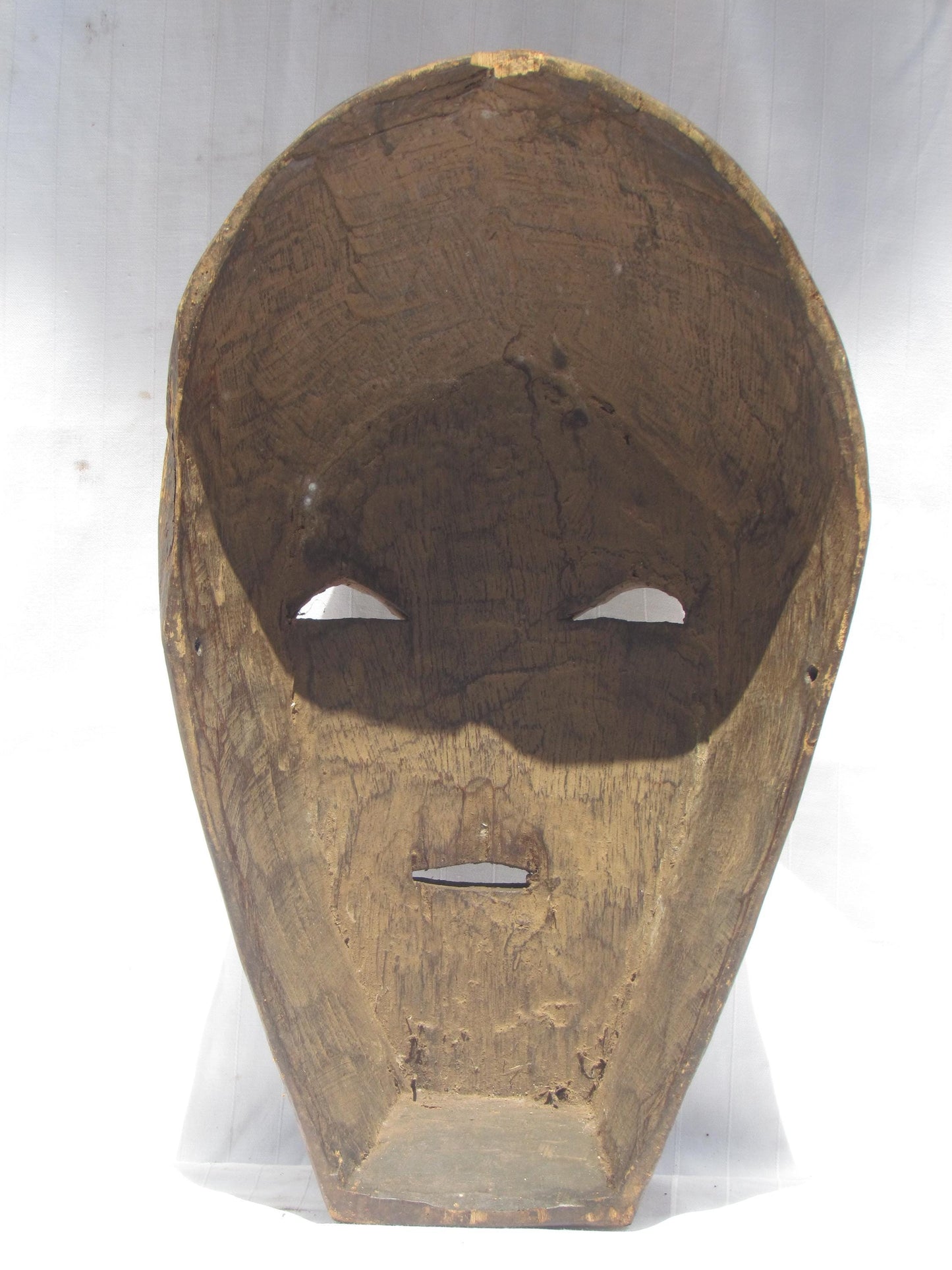 Vintage hand carved wall hanging African traditional wooden mask from D.R.C