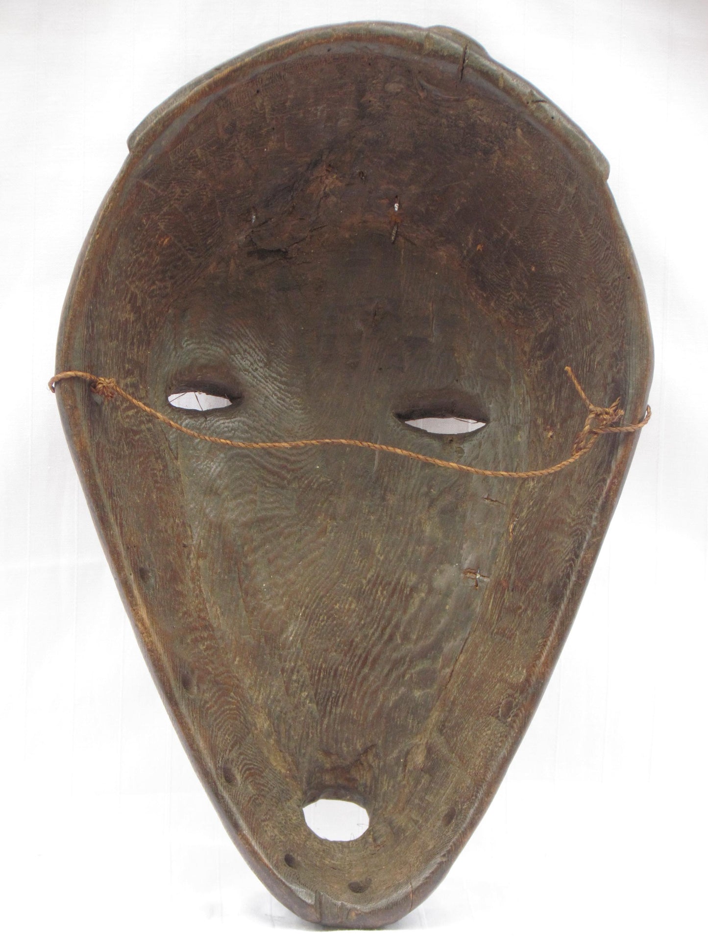 Vintage hand carved wall hanging African traditional wooden mask from D.R.C