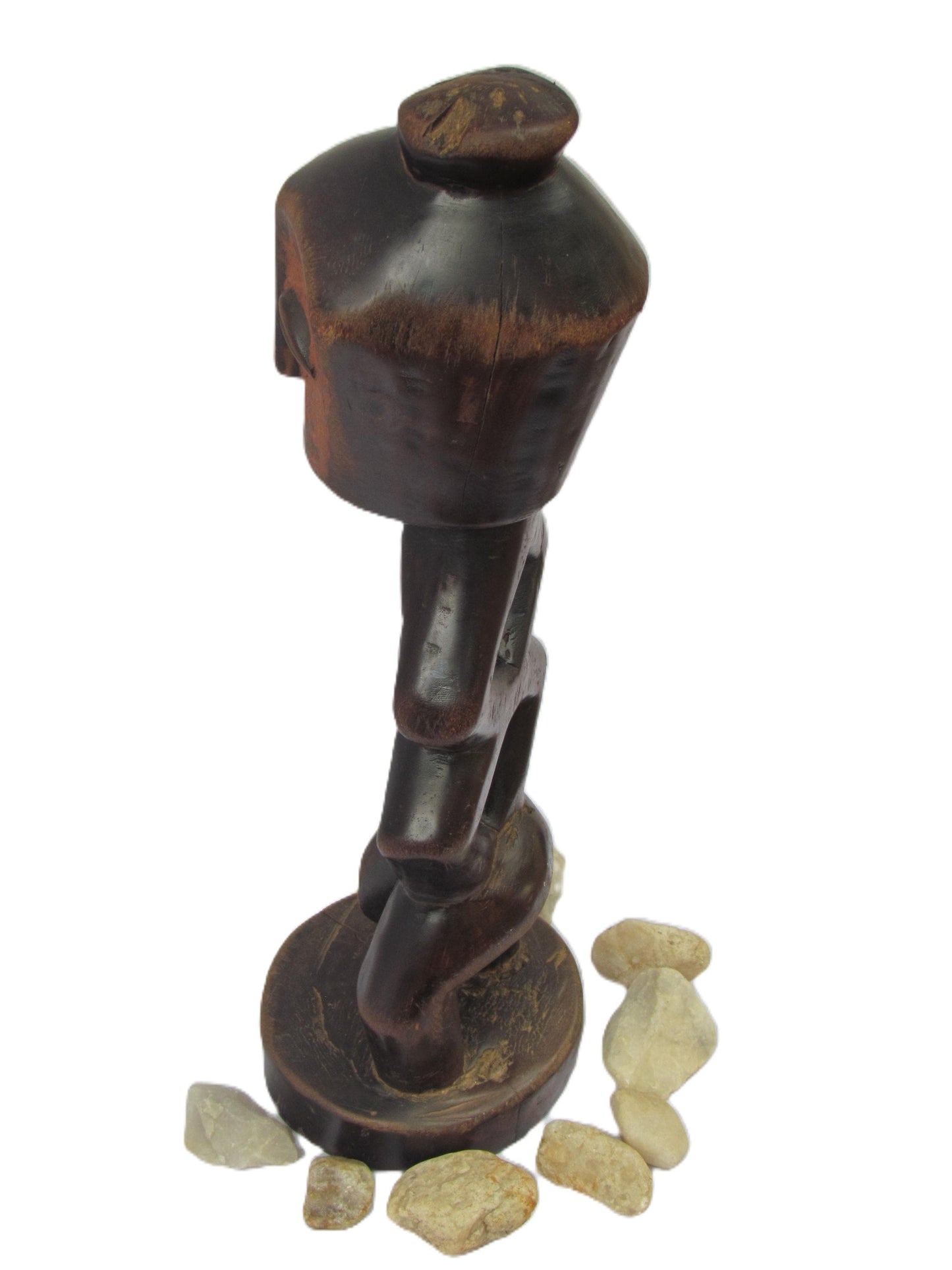 Statue tribale Mituku – Sculpture en bois congolaise antique rare | Figurine primitive artisanale | Art africain au sol ou au mur