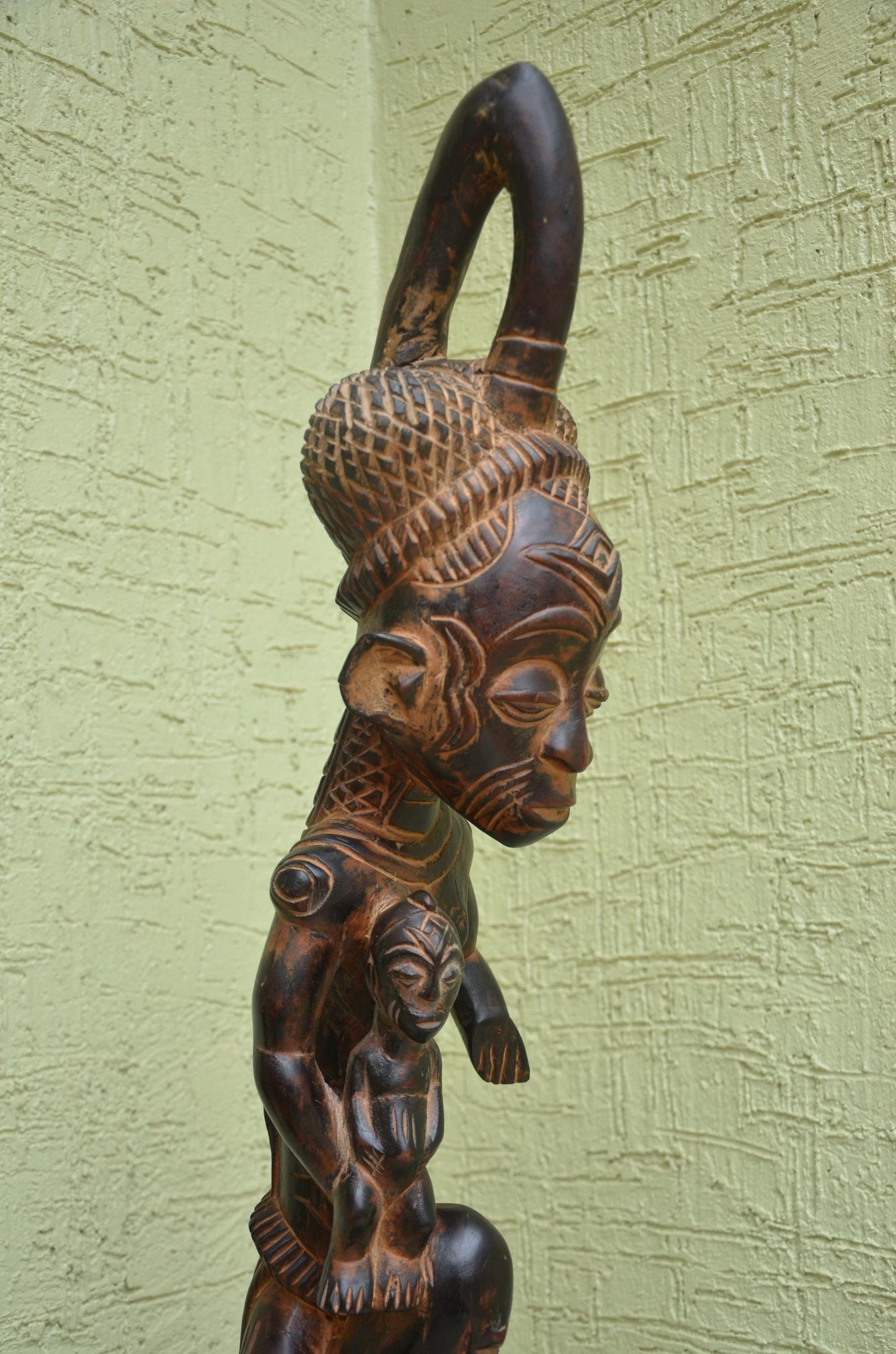 Authentic Senufo-Style Maternity Figure | West African Ancestral Art