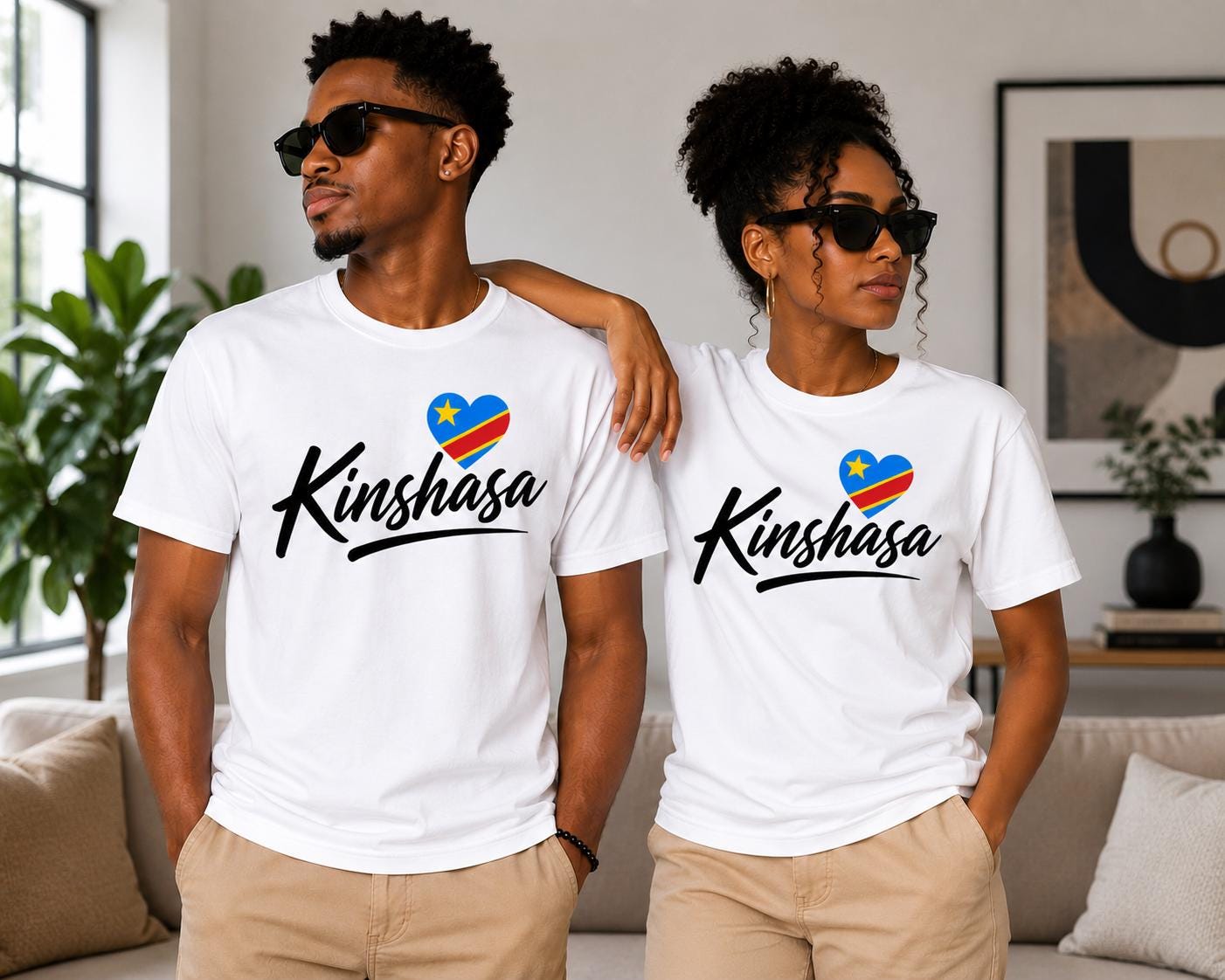 Congo Kinshasa Heritage T-Shirt, Congolese Culture Tee, DRC Pride Gift, Unisex Shirt