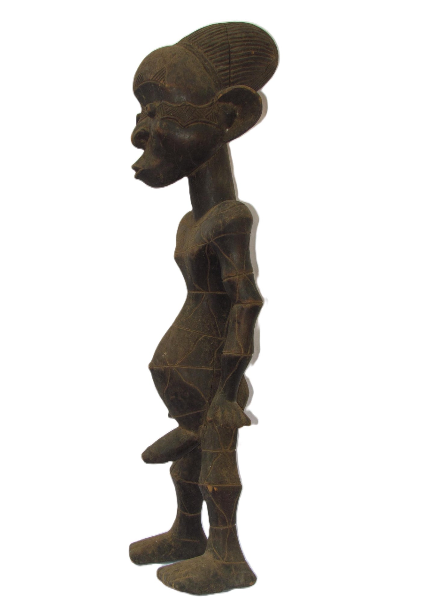 Grande statue de Mangbetu sculpture Congo RDC Art Tribal Africain