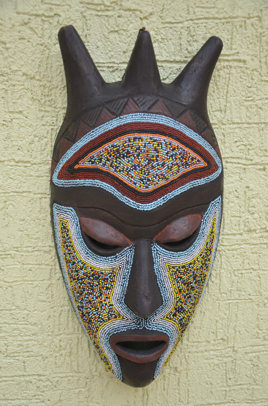 Authentic Lwalwa Tribal Mask | Congolese Art